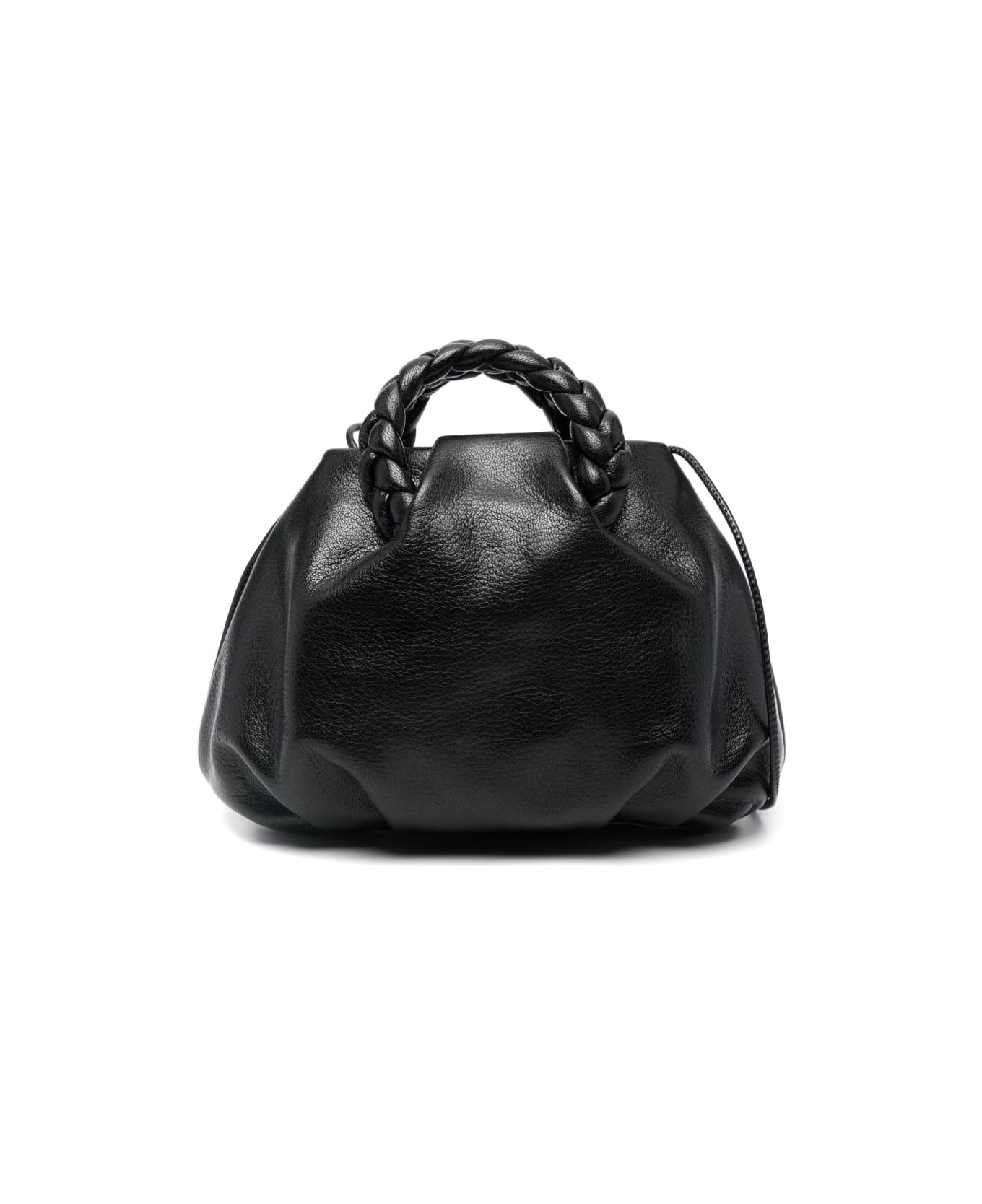 Hereu Bombon Small Leather Handbag - Black