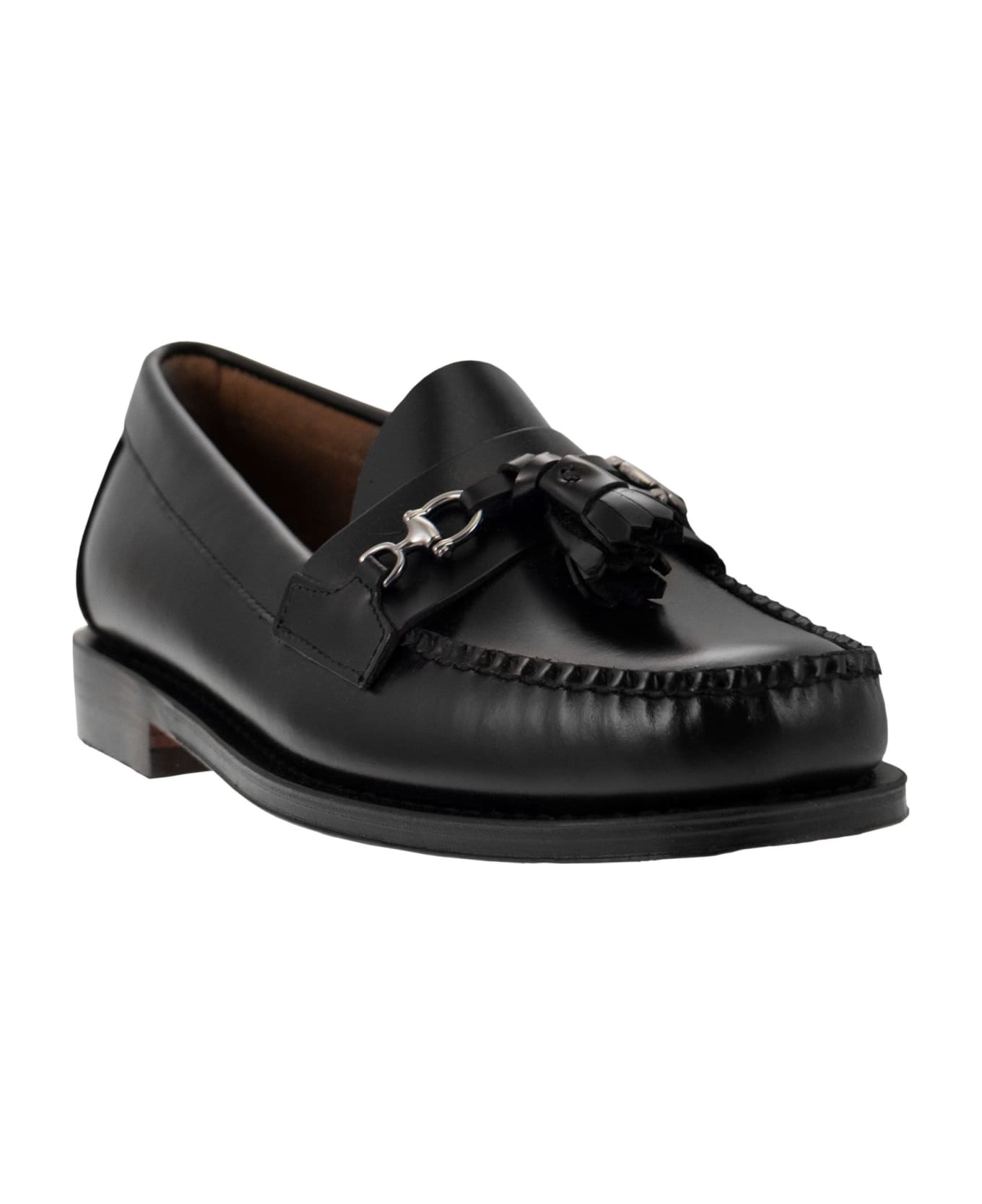 G.H.Bass & Co. Weejun - Leather Moccasins With Tassels - Black