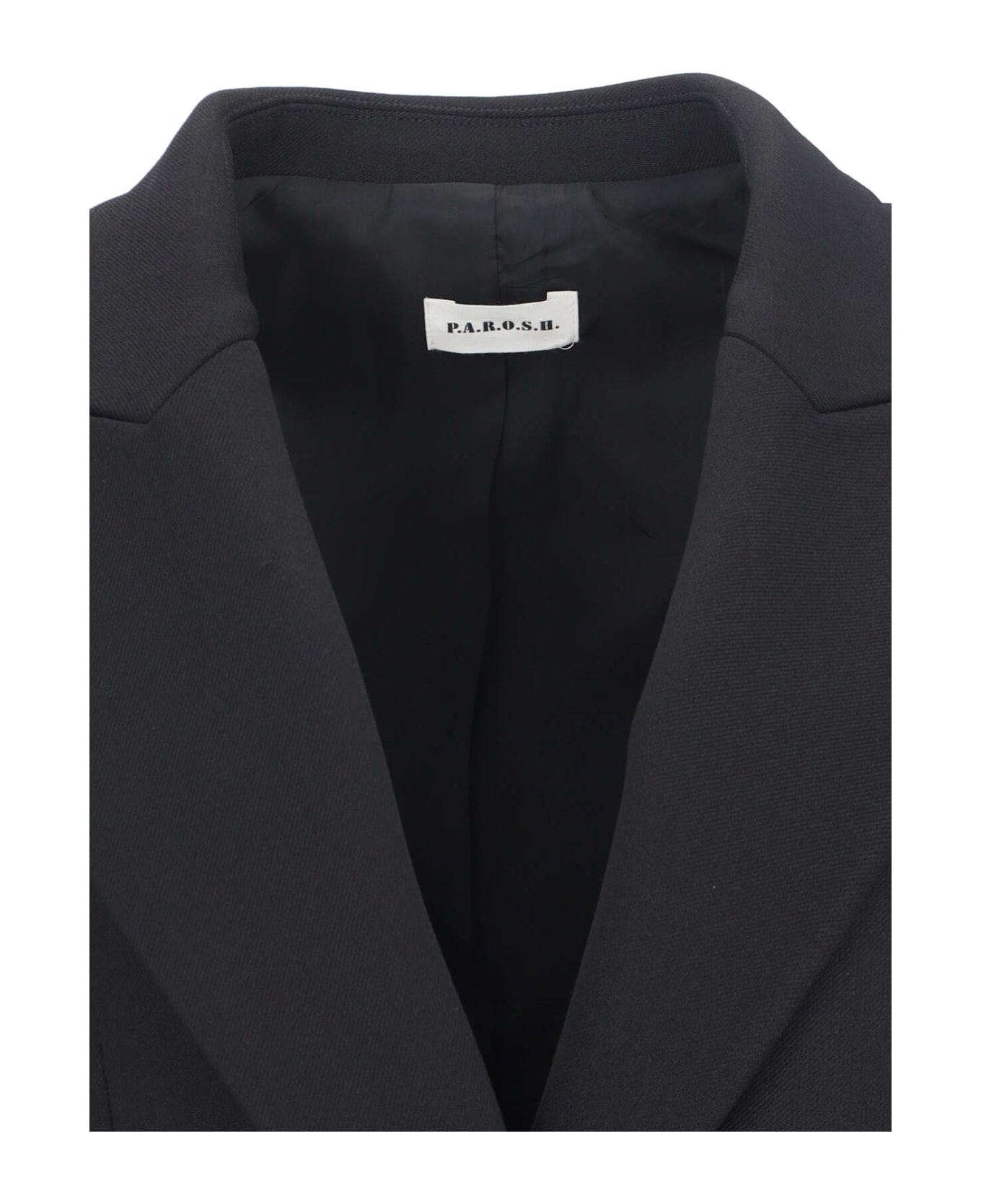 Parosh Double-breasted Blazer - Black  