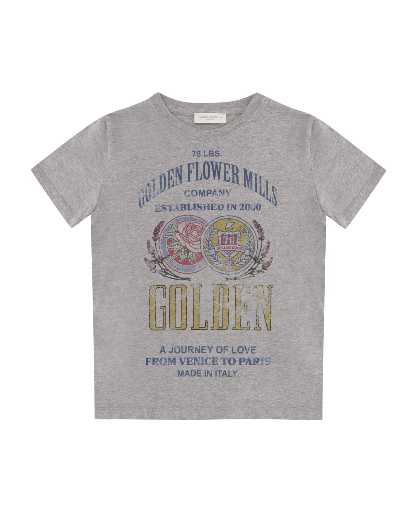 Golden Goose Cotton Crew-neck T-shirt - grey Tシャツ＆ポロシャツ