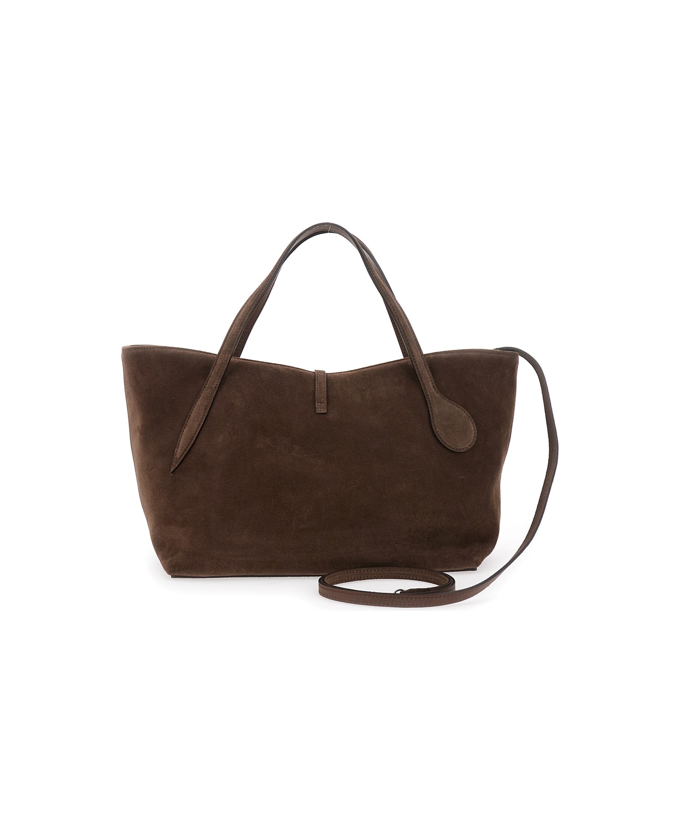 Little Liffner 'petite Penne' Brown Handbag With Side Pocket In Leather Woman - Brown