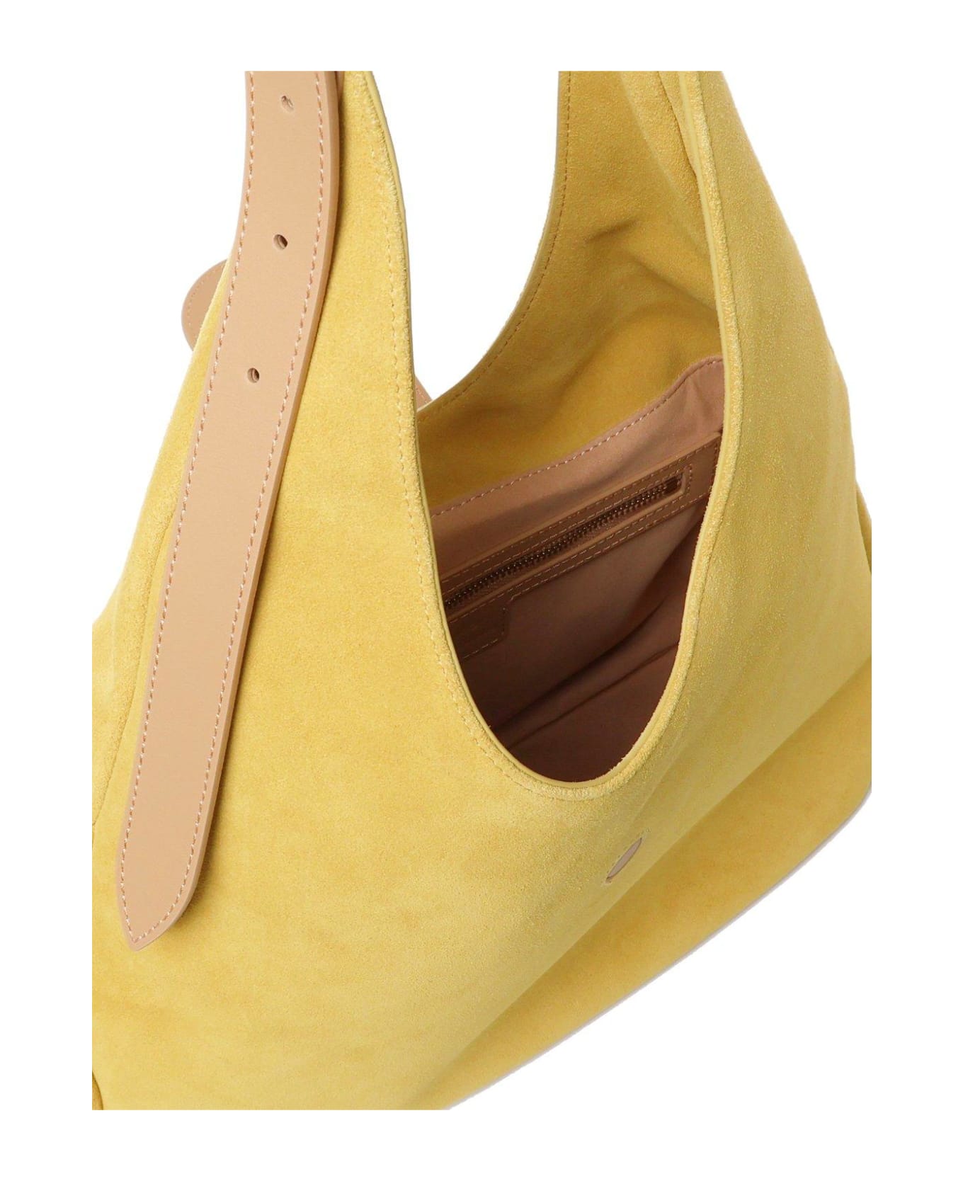 Pinko Love Birds Foldover Top Shoulder Bag - Yellow