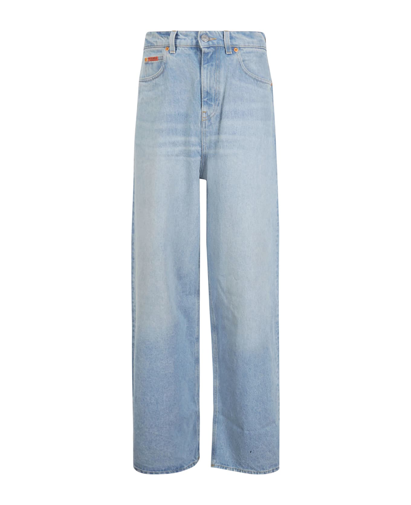 Martine Rose Extended Wide Leg Jean - BLEACHED WASH デニム