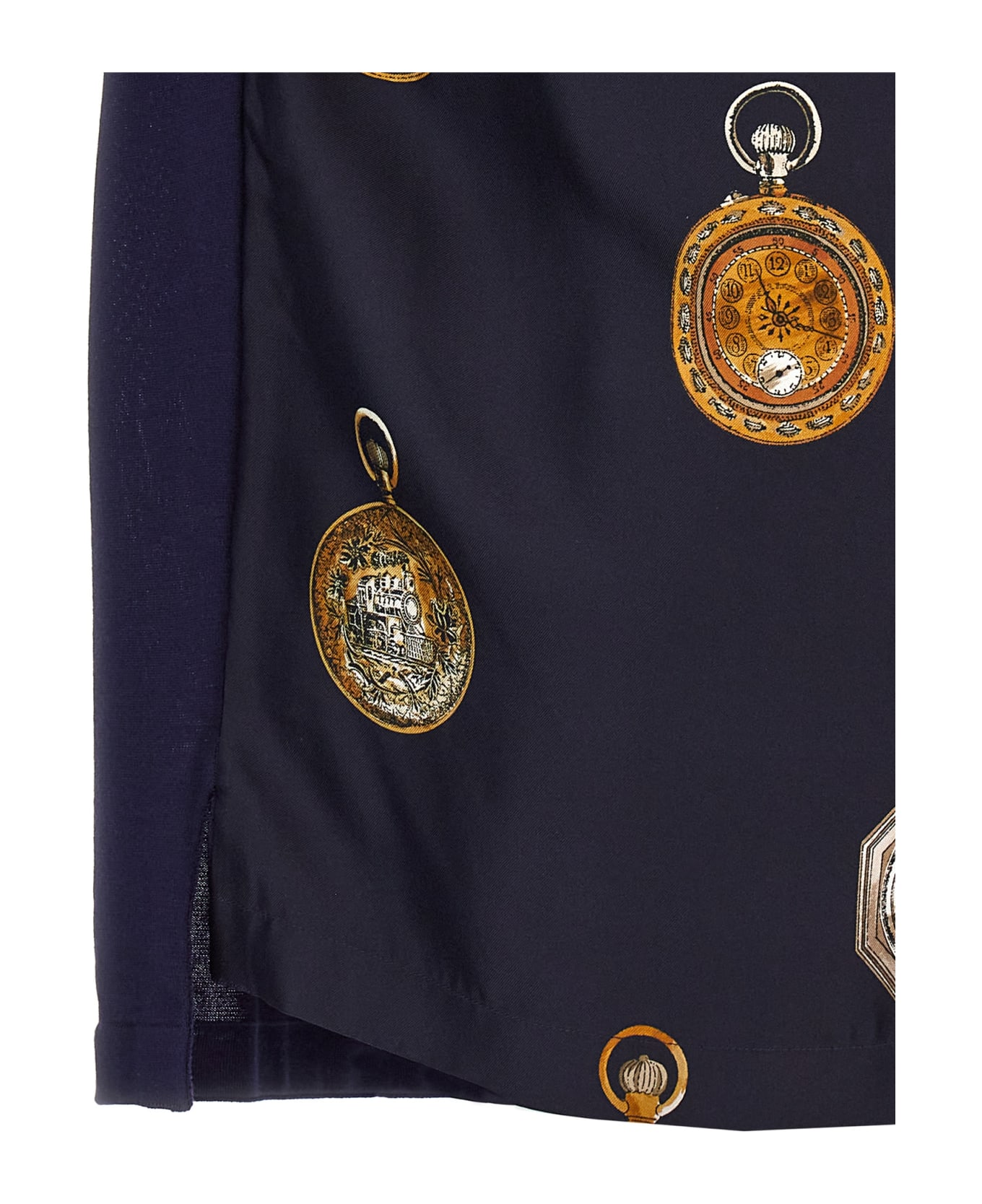 Dolce & Gabbana 'orologi' Polo Shirt - Blue