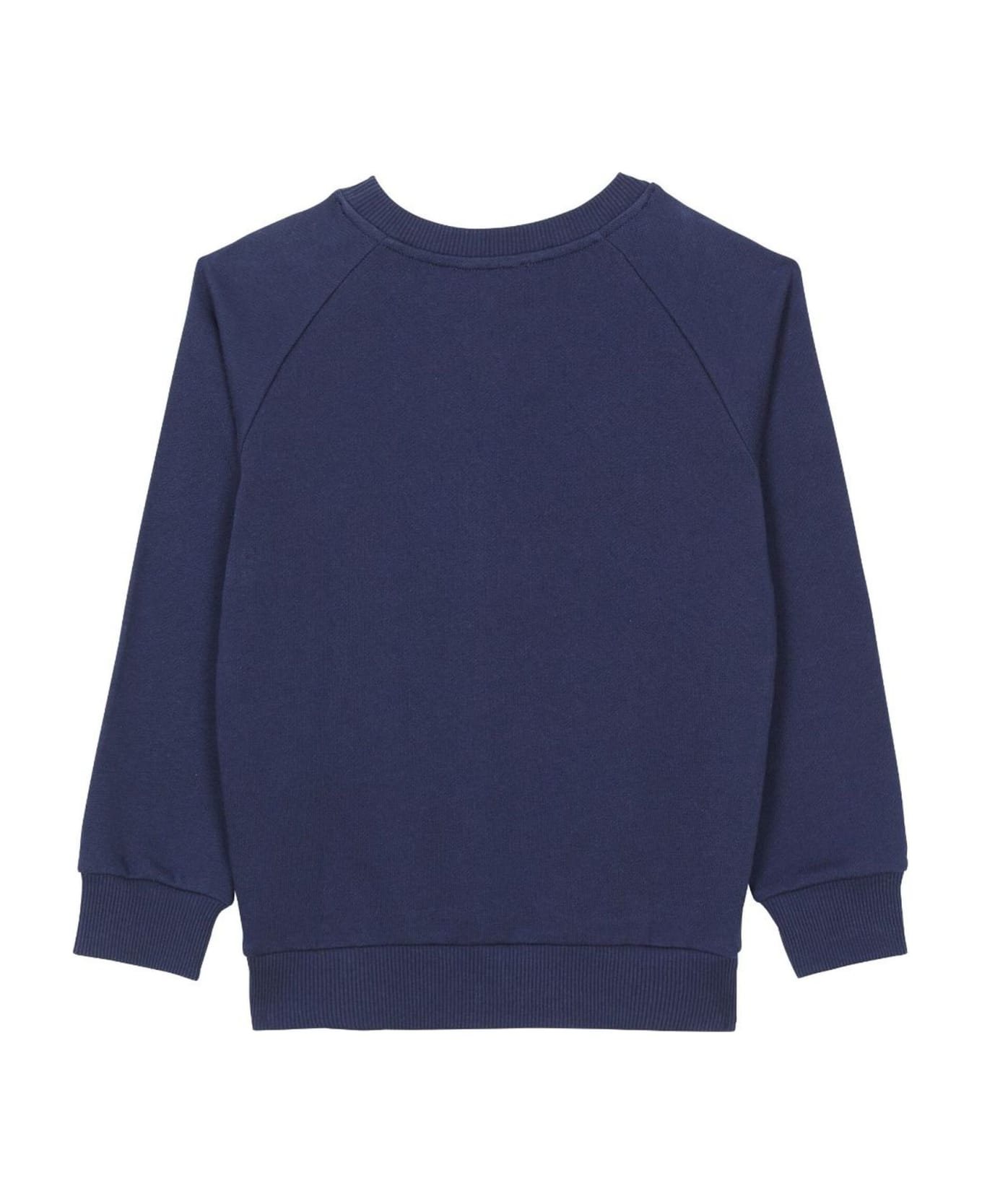 Balmain Navy Blue Cotton Sweatshirt - BLUE