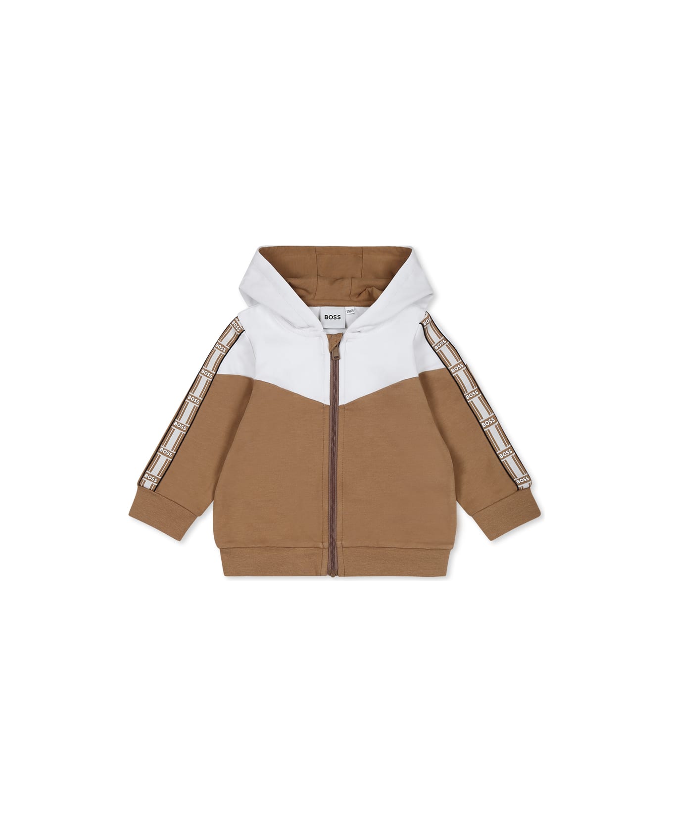 Hugo Boss Brown Suit For Baby Boy With Logo - Brown
