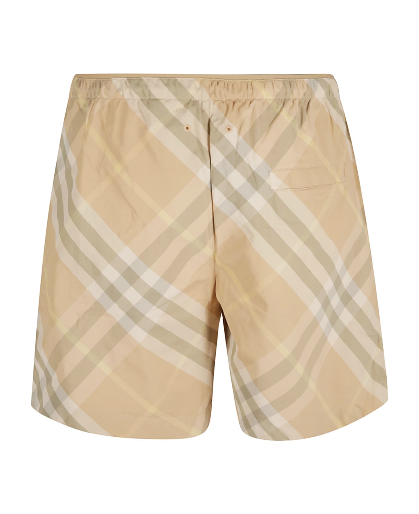 Burberry Elastic Waist Check Shorts - Flax IP Check ショートパンツ