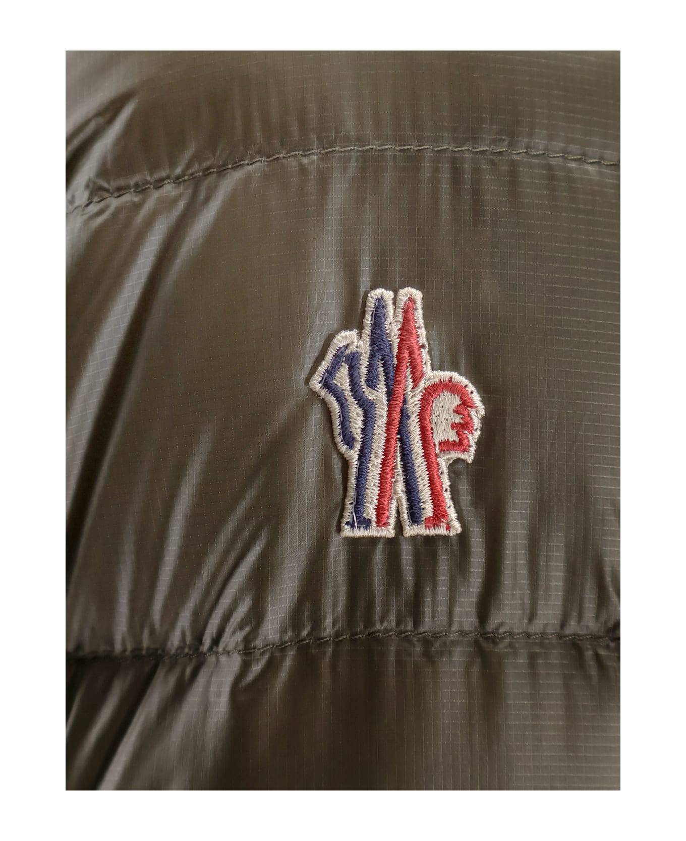 Moncler Grenoble Hers Nylon Down Jacket - Kaki