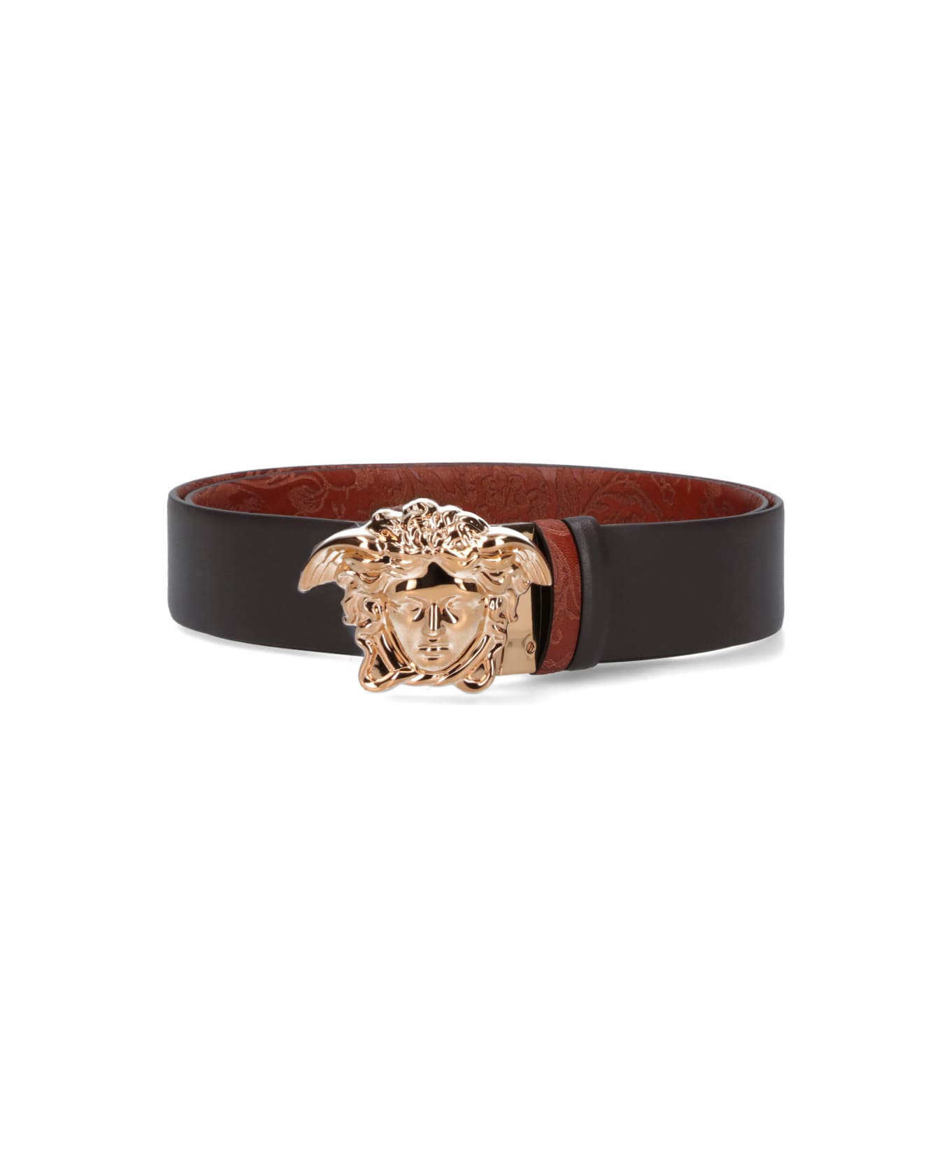 Versace 'medusa' Belt - Brown