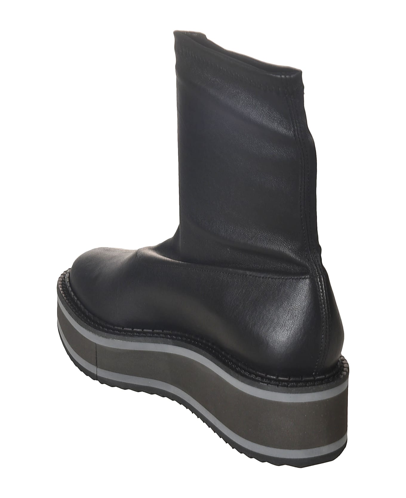 Clergerie Berta Wedge Boots - Black