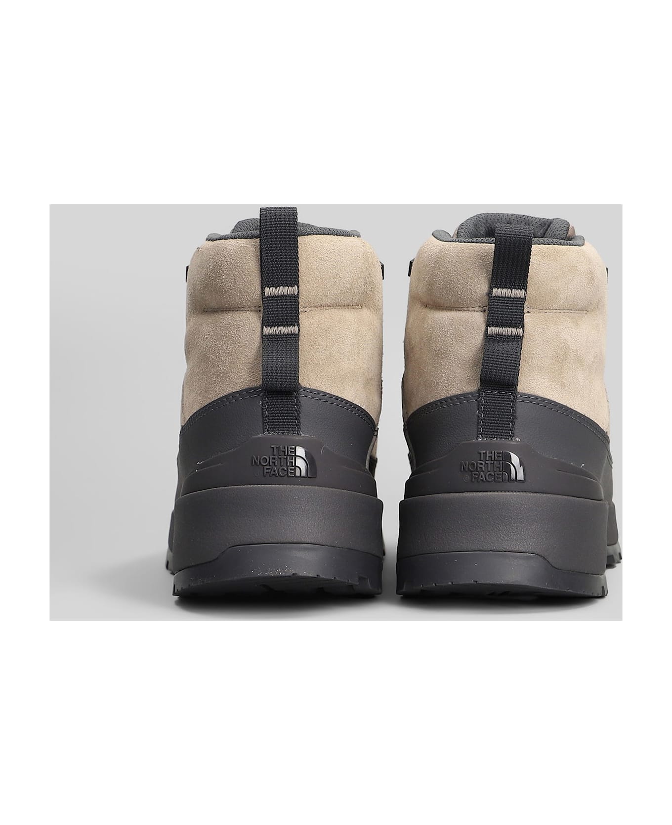 The North Face Glenclyffe Combat Boots In Grey Suede - grey