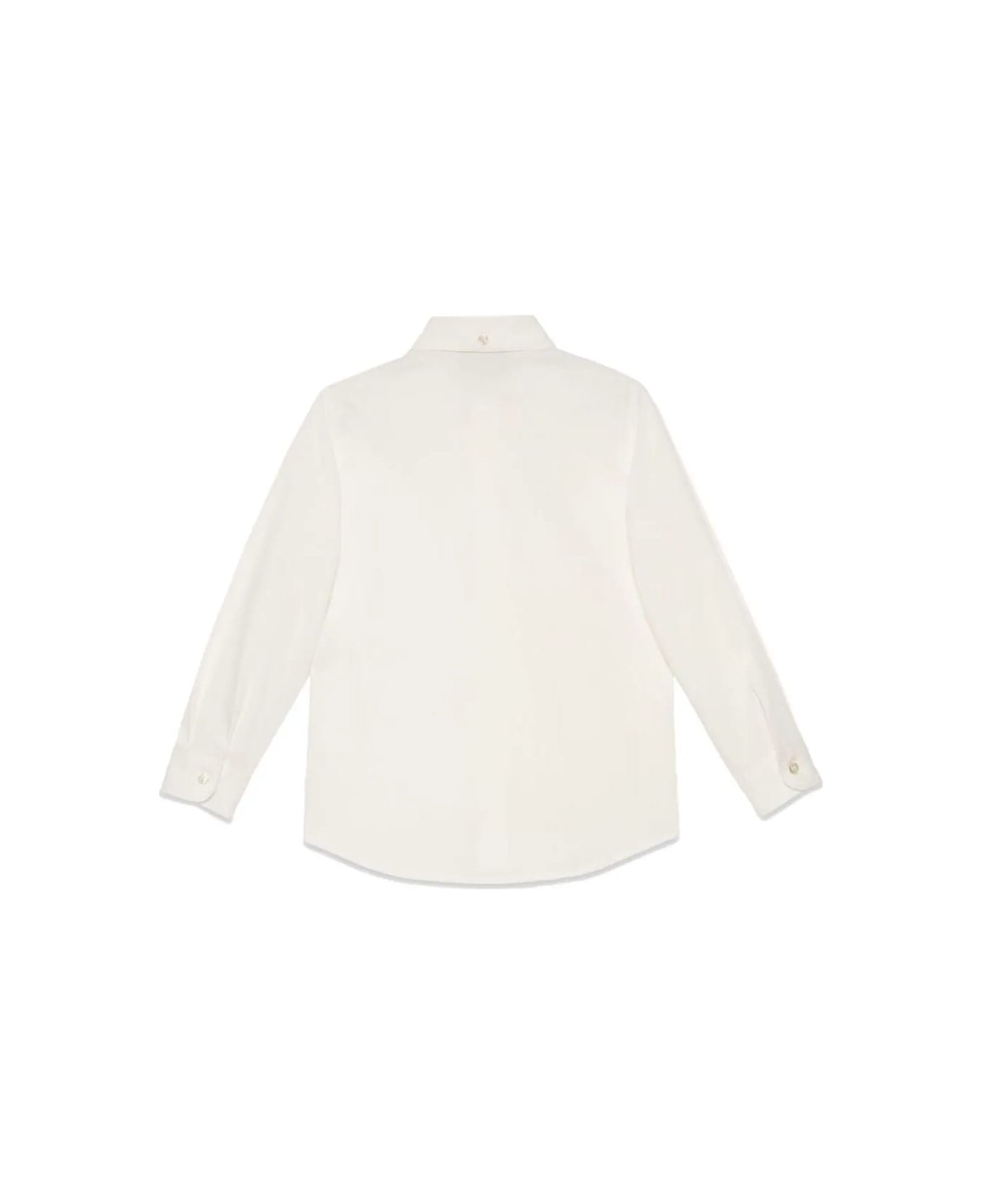 Gucci Shirt Stretch Cotton Popeline - Soft White シャツ