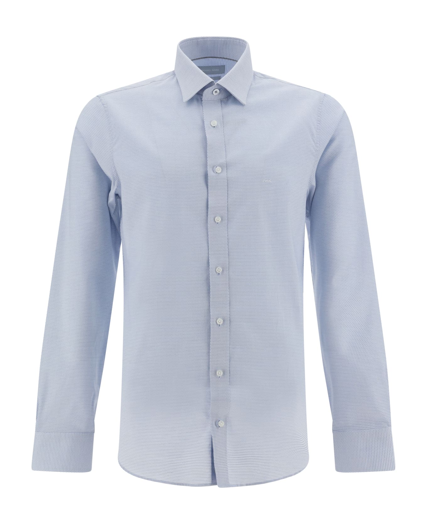 Michael Kors Dobby Business Shirt - Light Blue