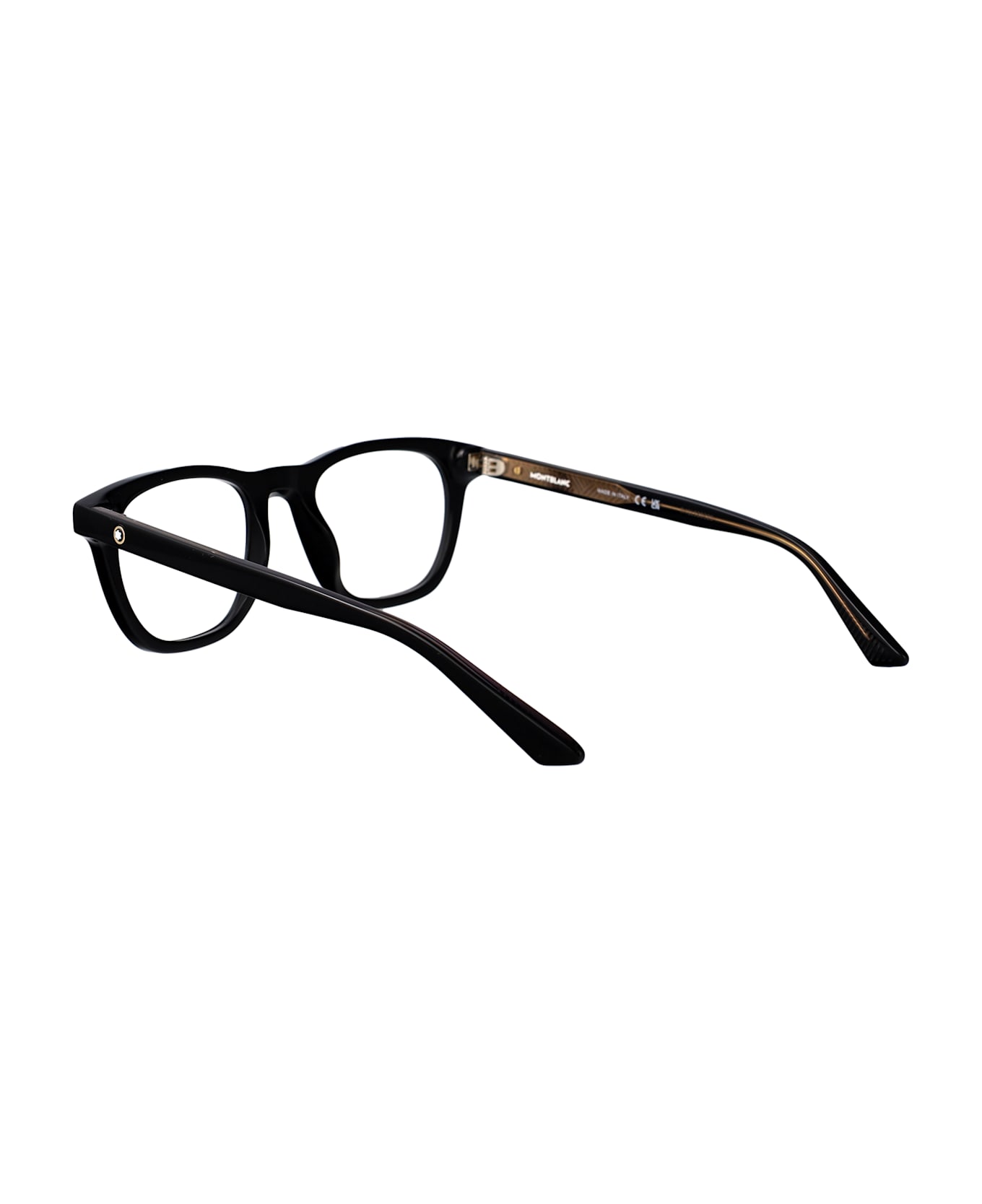 Montblanc Mb0422o Glasses - BLACK-BLACK-TRANSPARENT