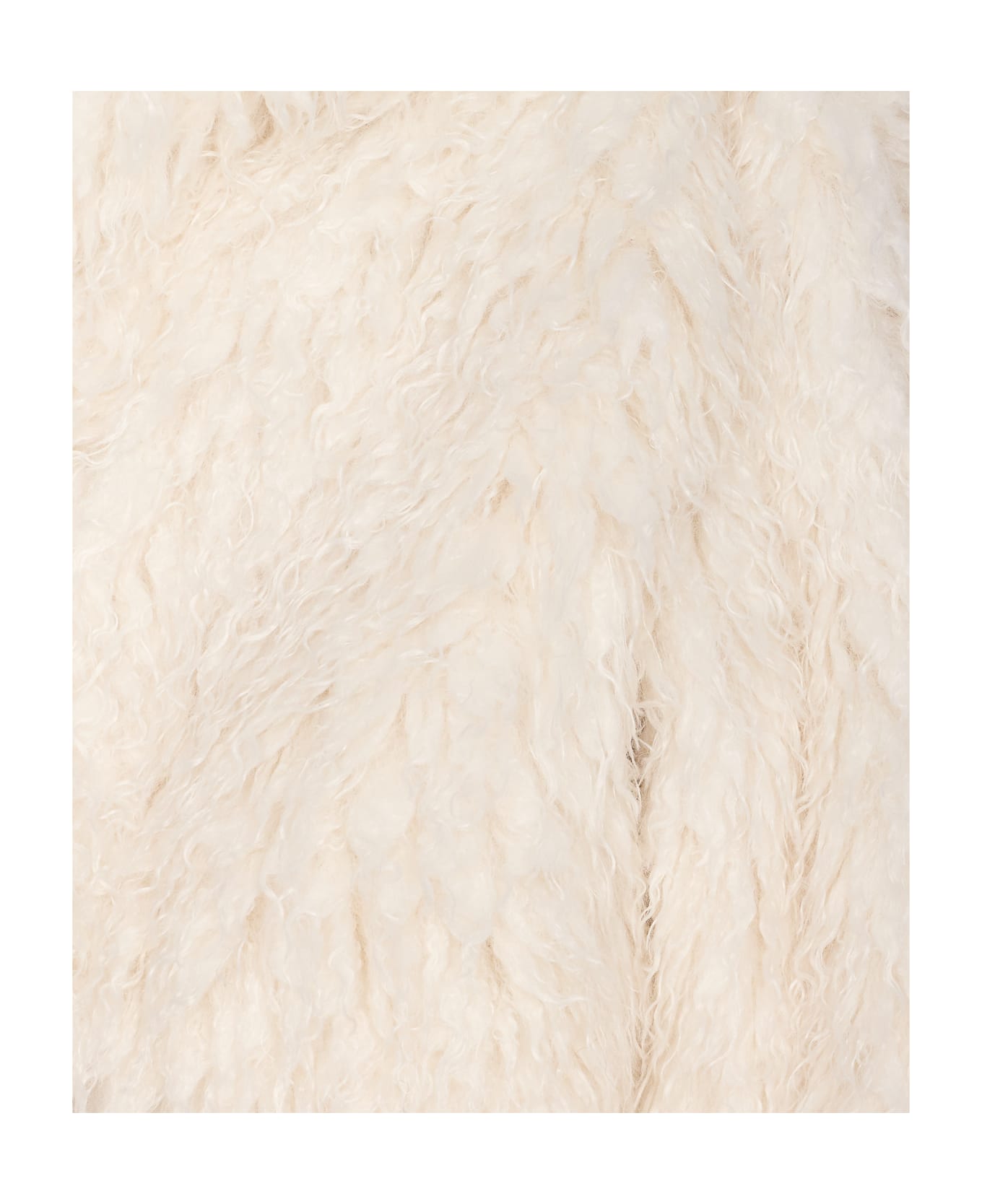 Michael Kors Faux Fur Jacket - NUDE