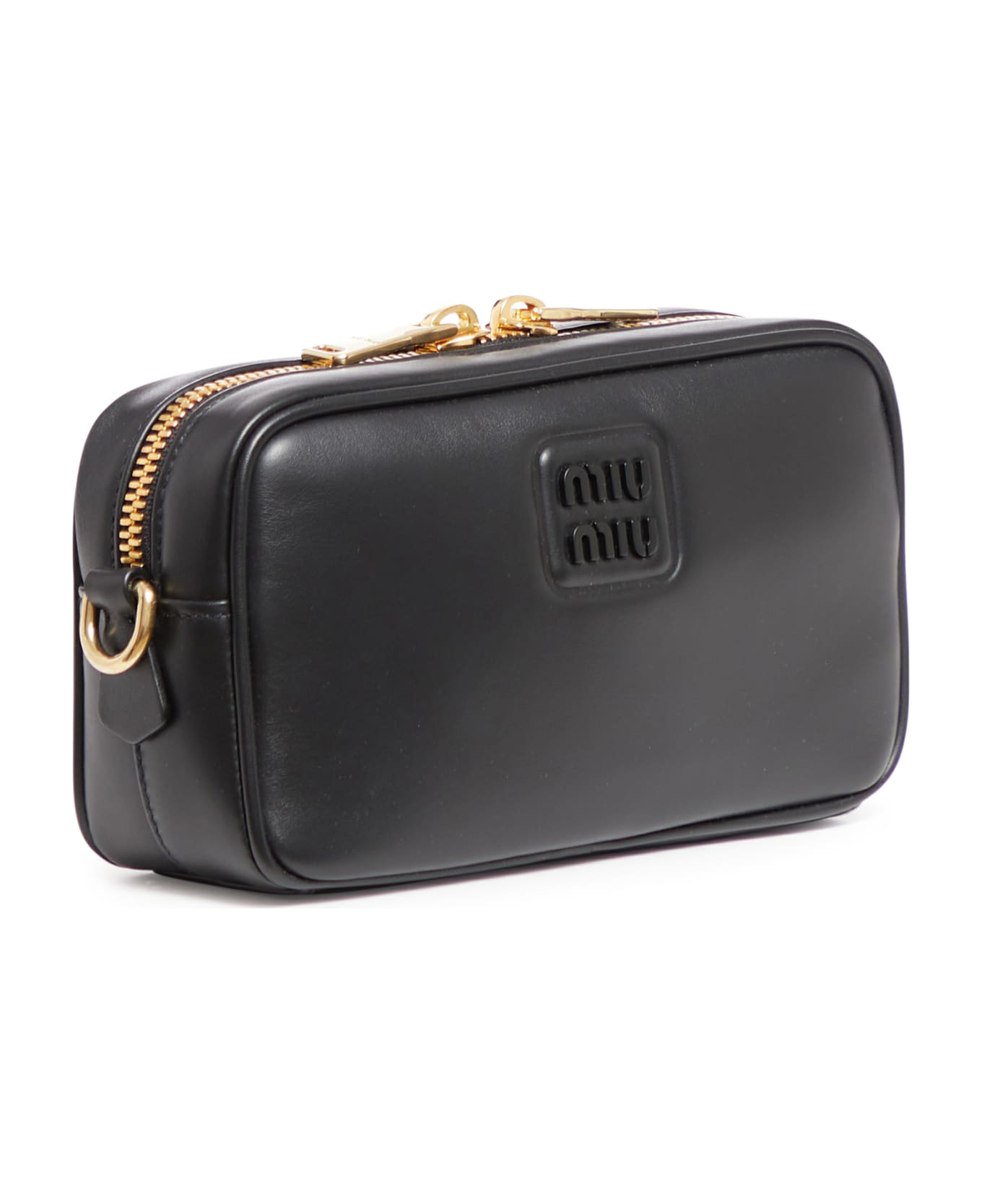 Miu Miu Leather Crossbody Bag - NERO