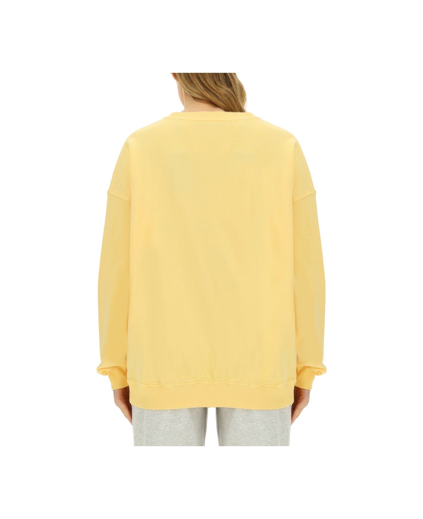 Rotate by Birger Christensen Sweatshirt With Logo - Golden Haze