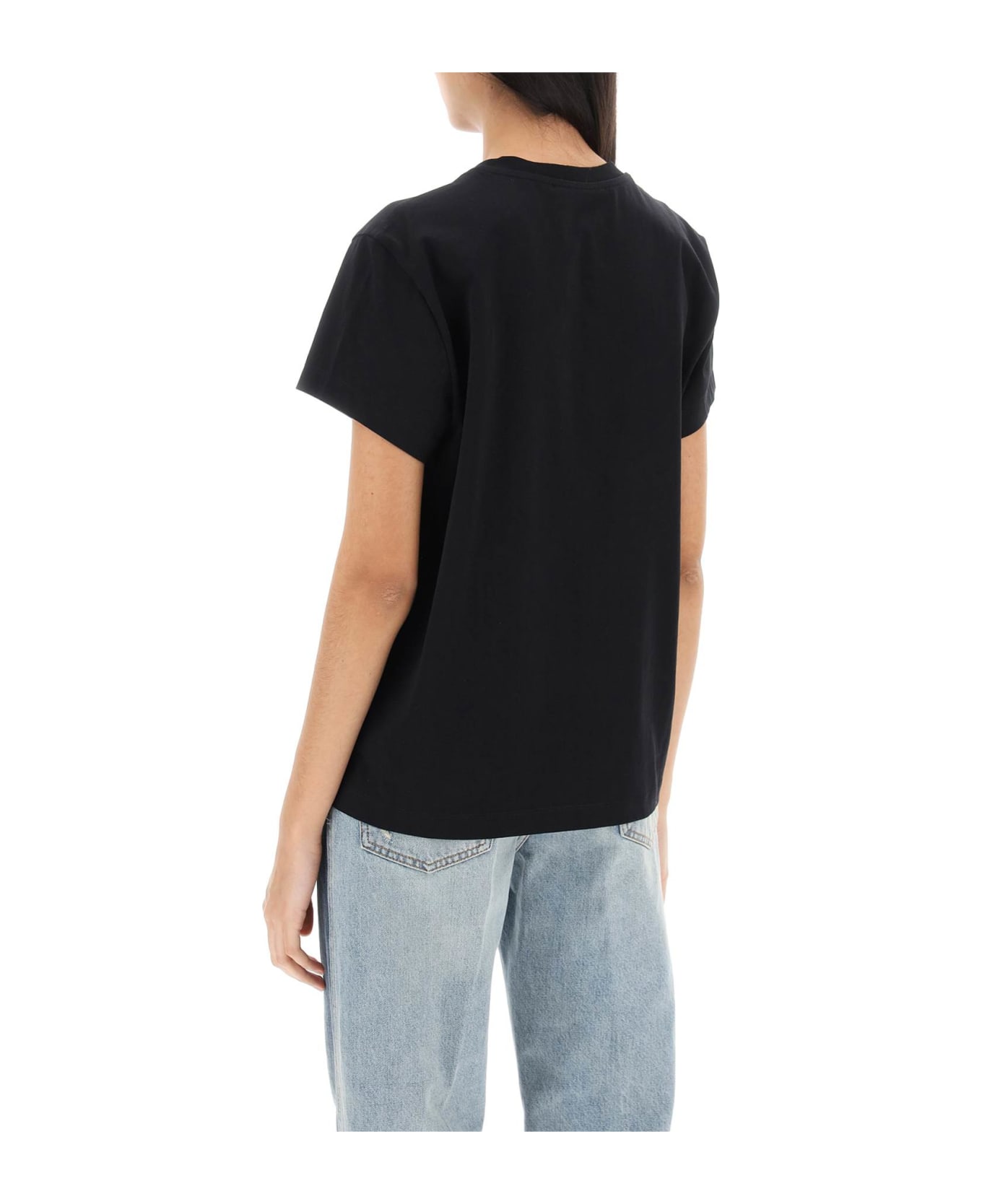 Stella McCartney T-shirt With Logo - BLACK (Black) Tシャツ