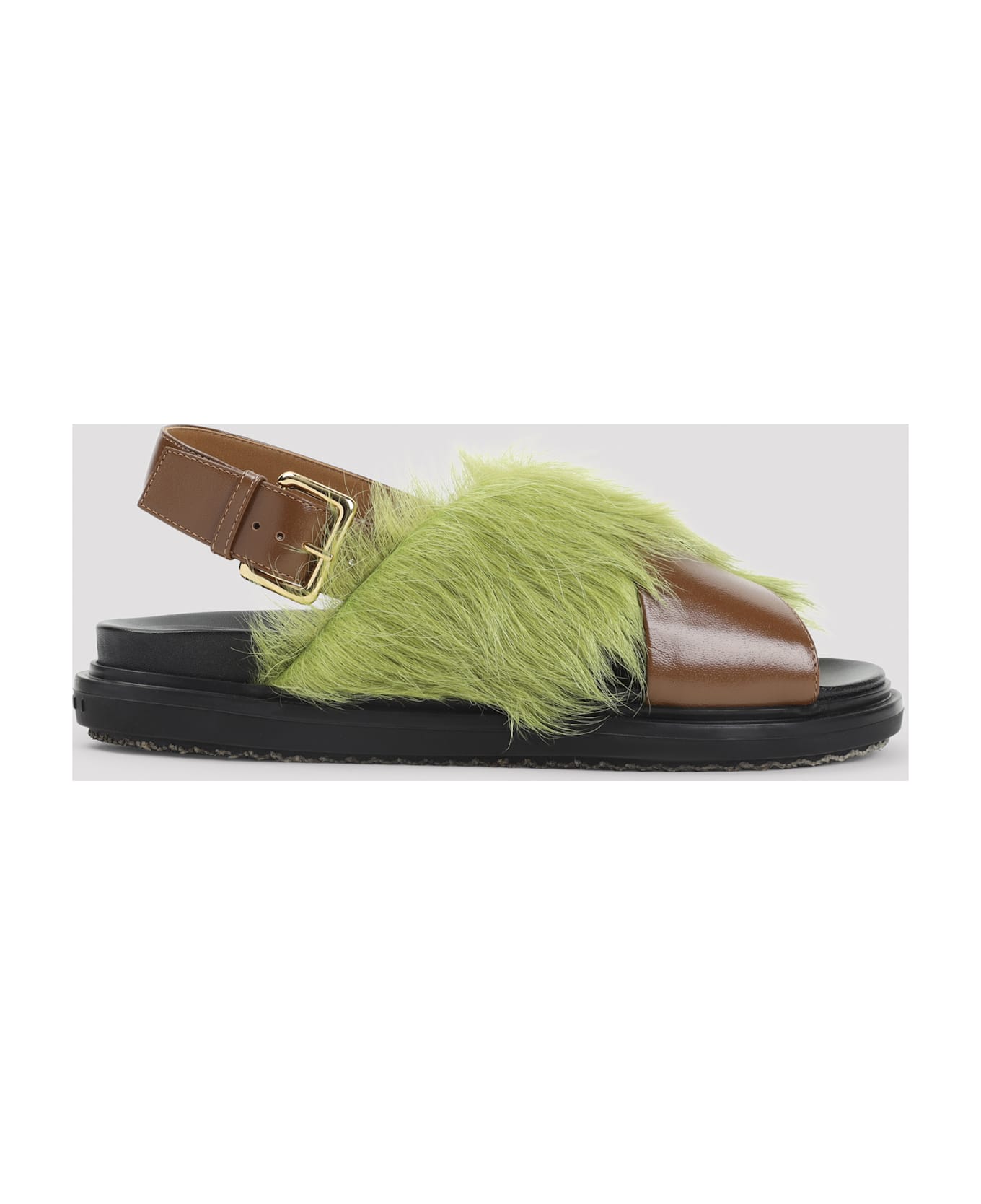 Marni Fussbett Sandals - Brown Lime