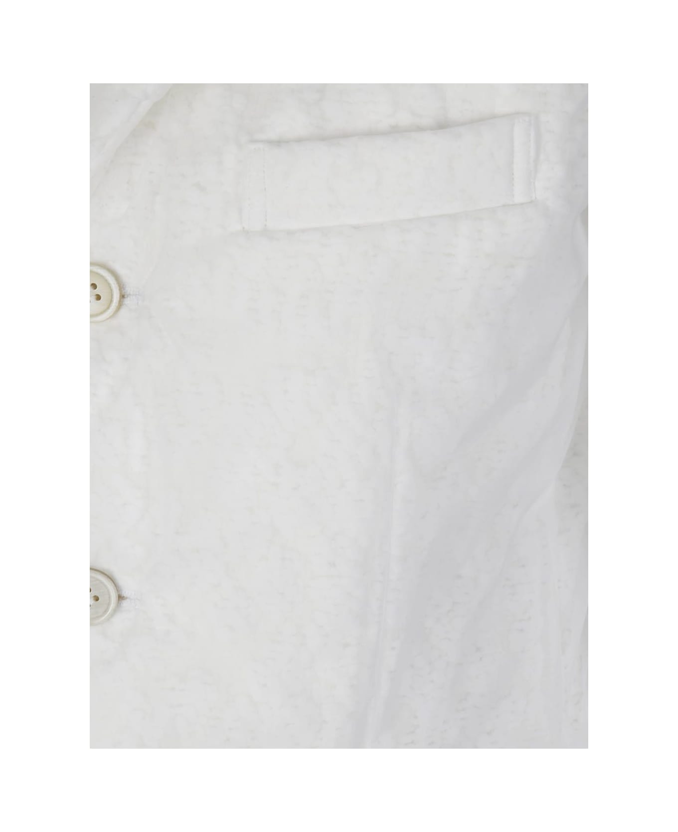 Comme des Garçons Single-breasted Coat - White