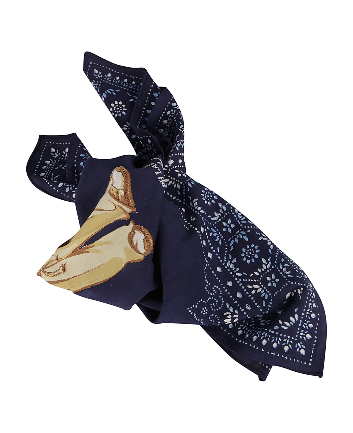 Ralph Lauren Provence Beardana Scarf - Blue スカーフ＆ストール