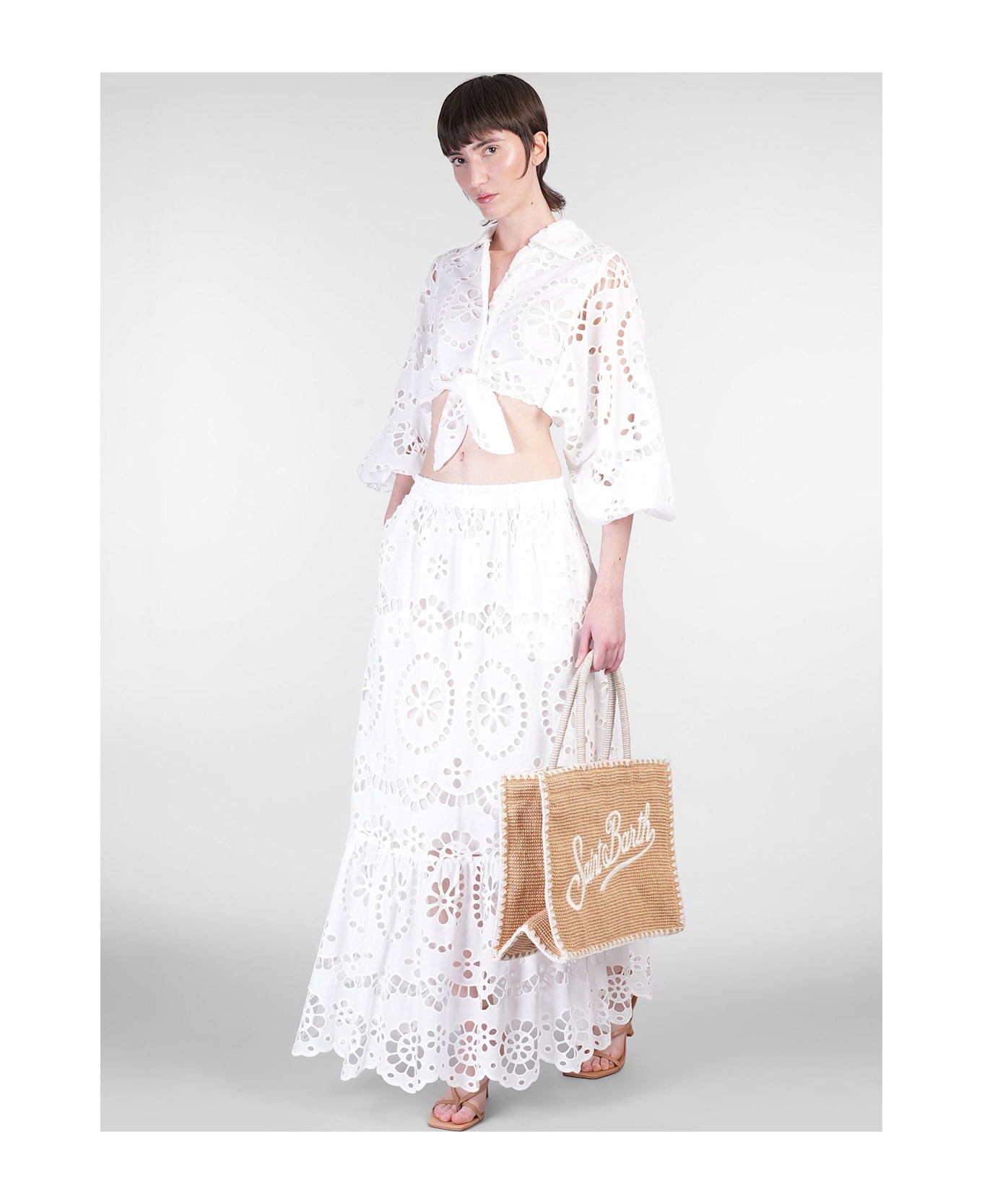 MC2 Saint Barth Febe Shirt In White Cotton - white