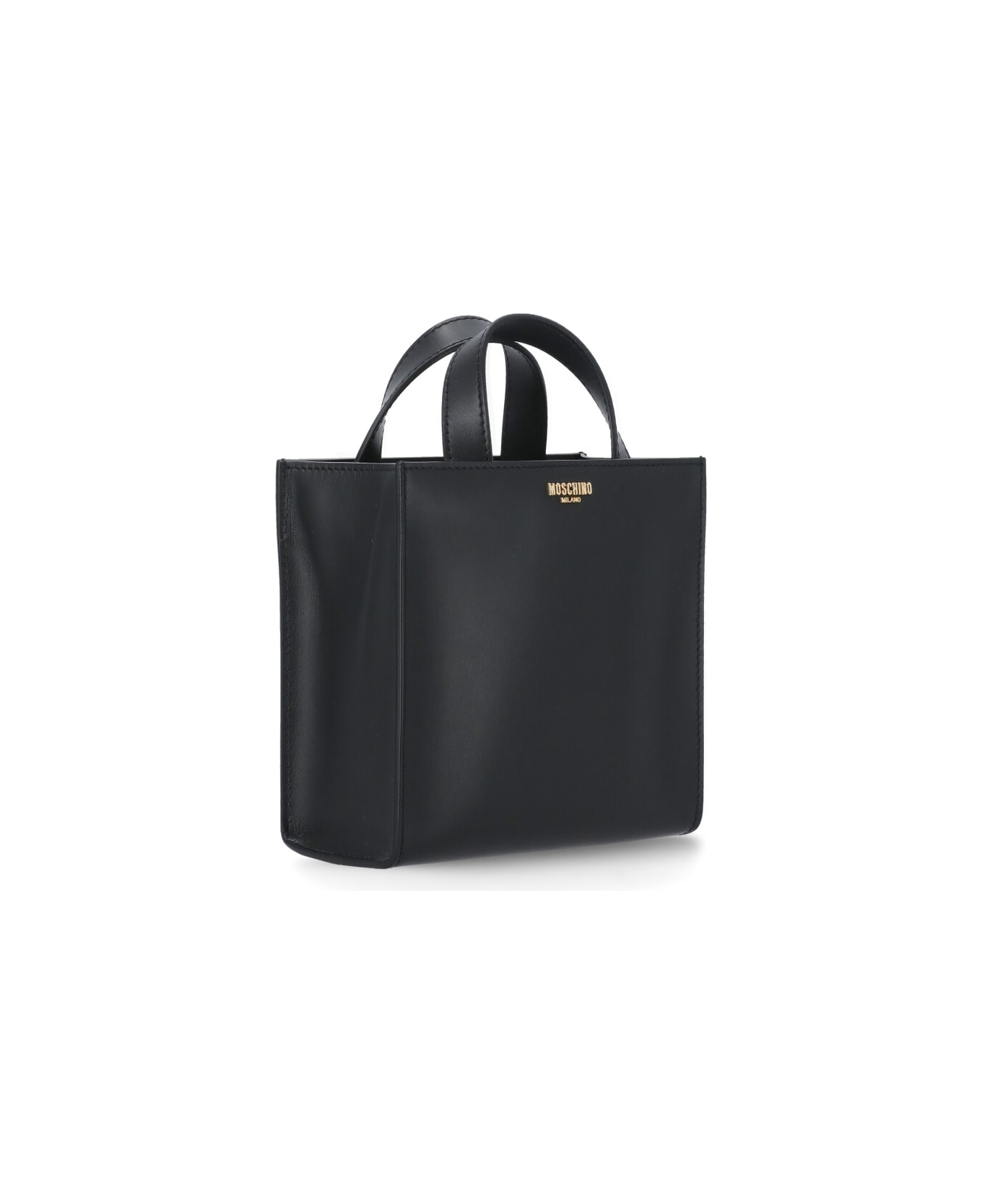 Moschino Leather Shoulder Bag - Black ショルダーバッグ