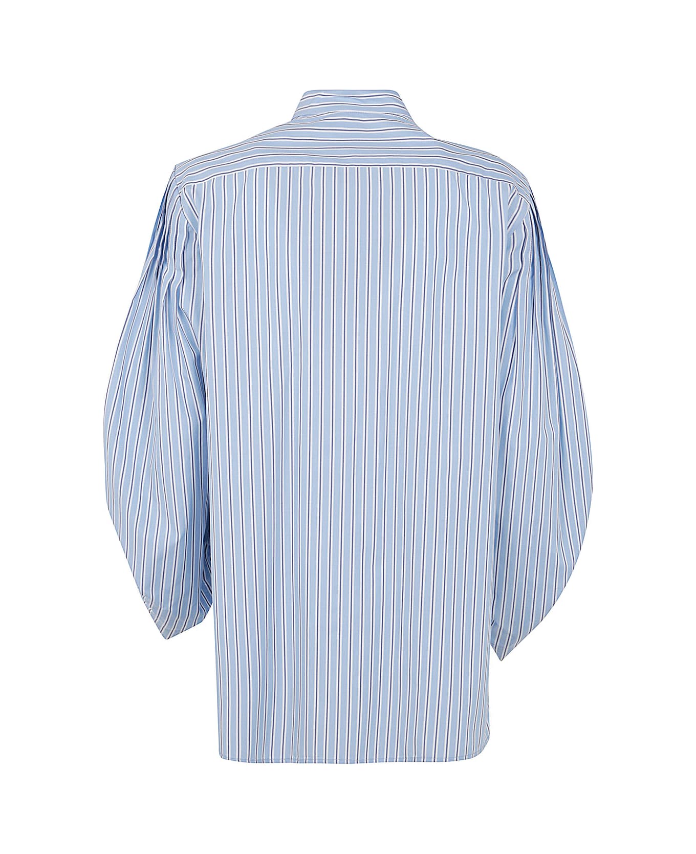 Alberta Ferretti Oversized Striped Shirt - Light Blue シャツ