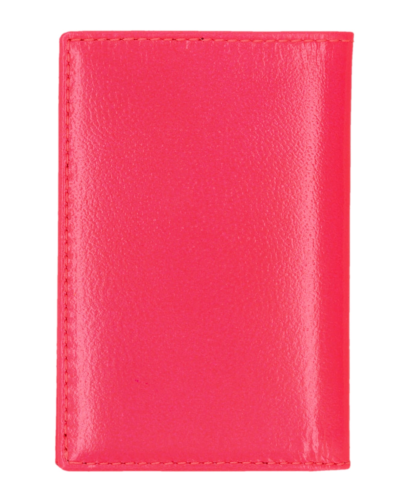 Comme des Garçons Wallet Super Fluo Bifold Cardholder - PINK