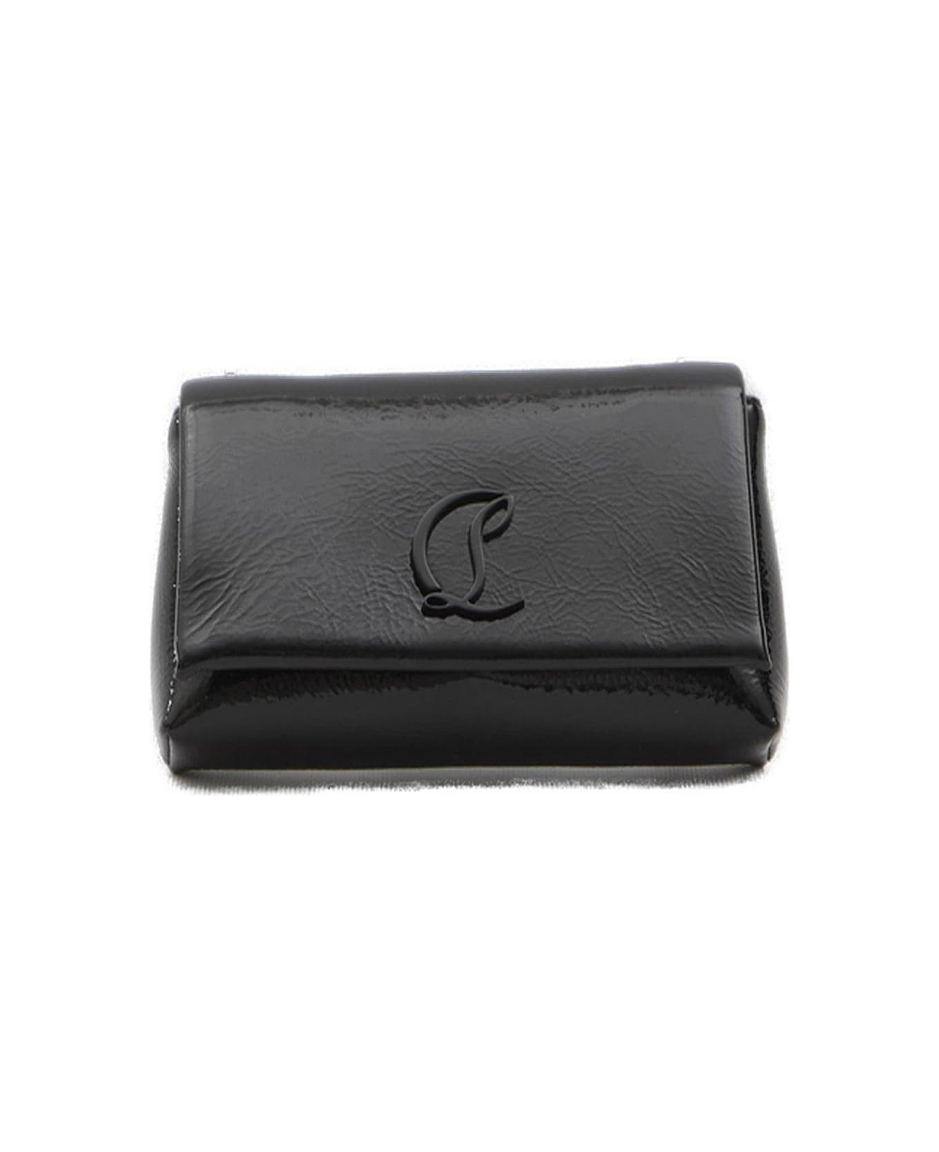Christian Louboutin Loubi54 Foldover Top Crossbody Bag - Black