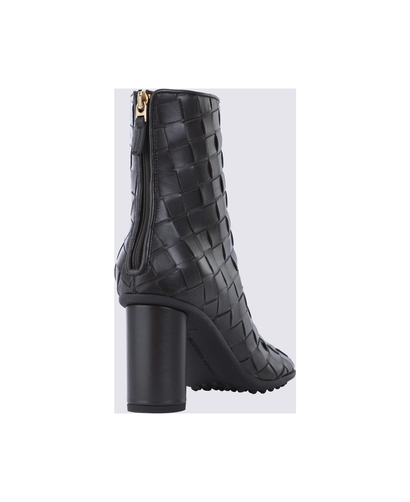 Bottega Veneta Black Leather Atomic Boots - FONDANT