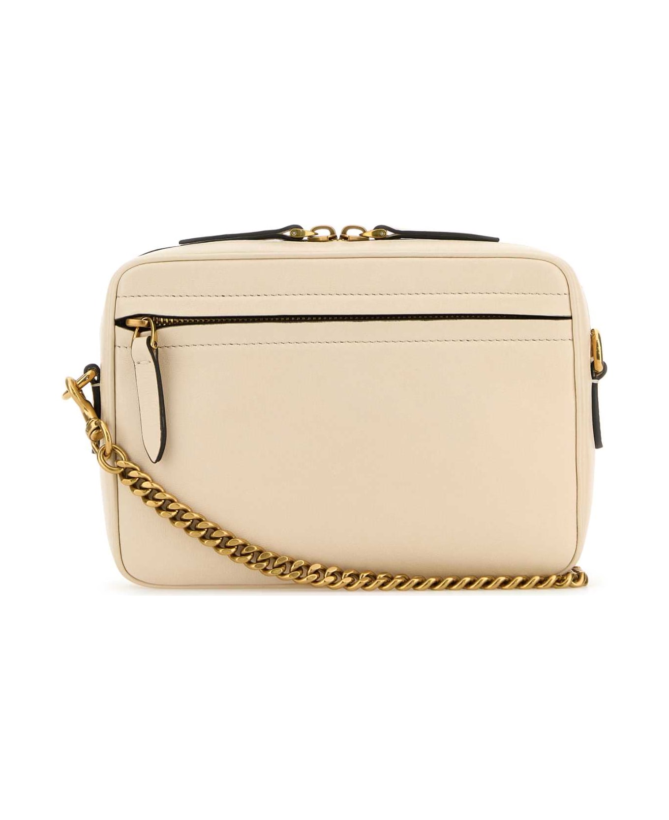 Valentino Garavani Ivory Nappa Leather Viva Superstar Crossbody Bag - BUTTERWHITENERO