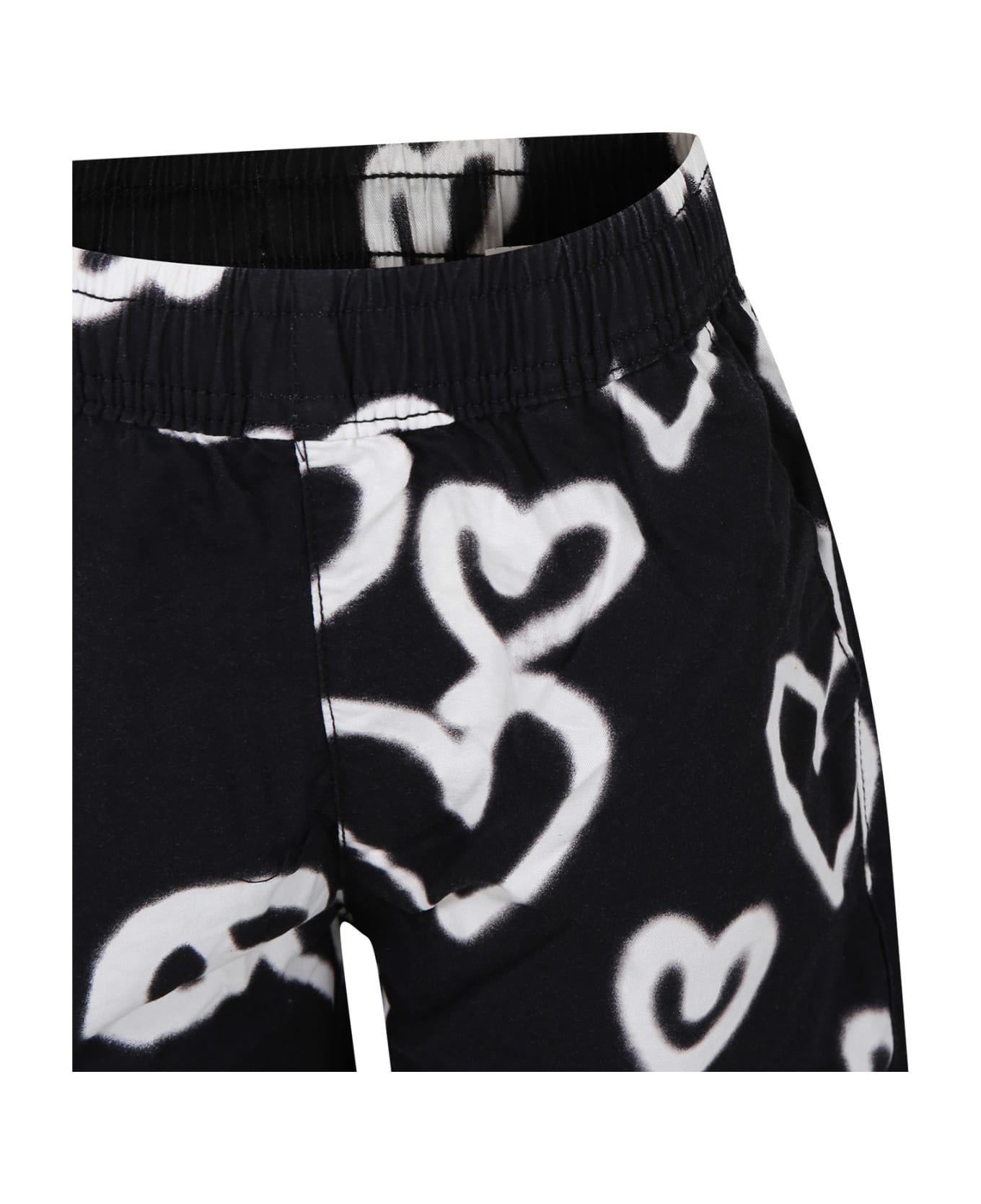 Molo Casual Avart Black Shorts For Boy - Black