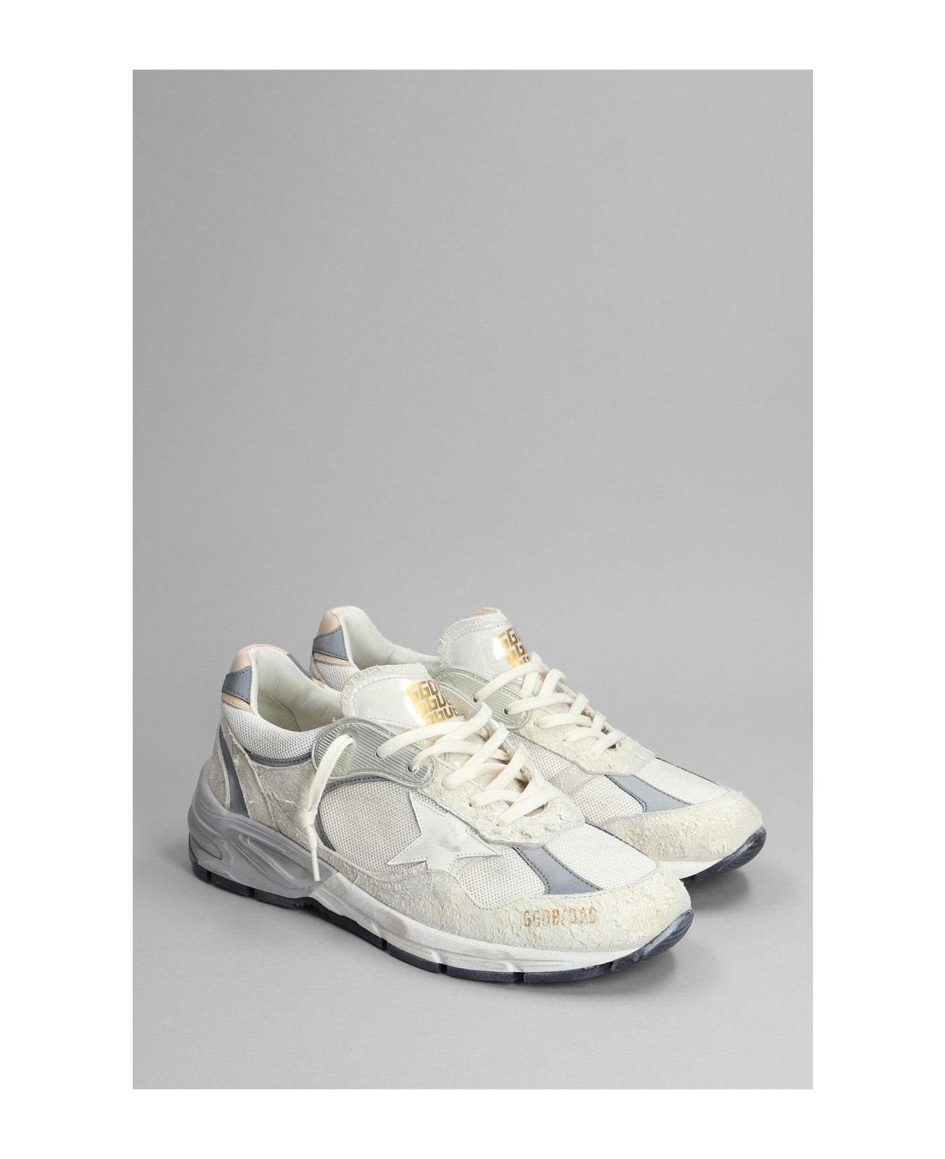 Golden Goose Running Sneakers In White Synthetic Fibers - white