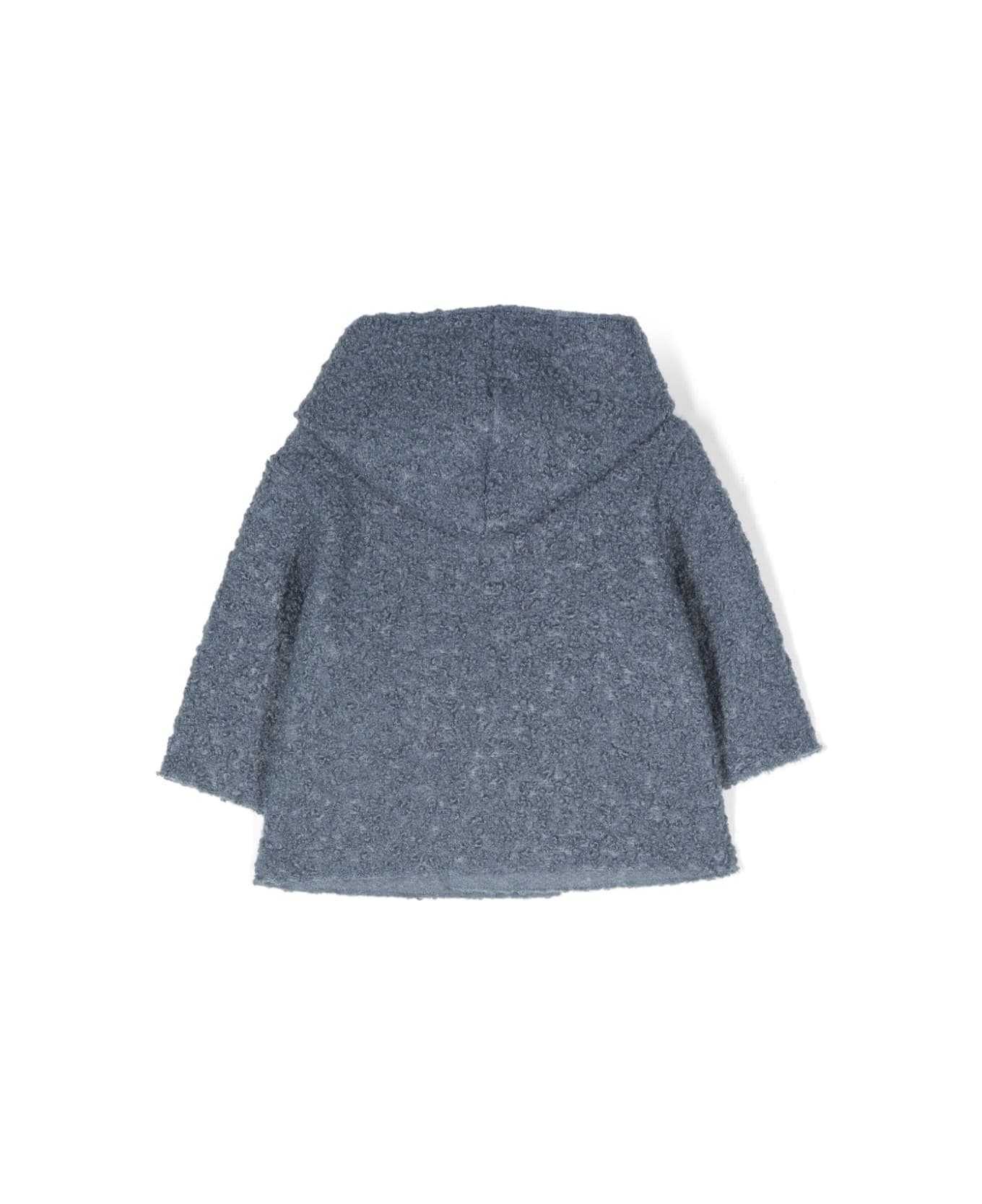 Teddy & Minou Cardigan Effetto Pecora - Blue