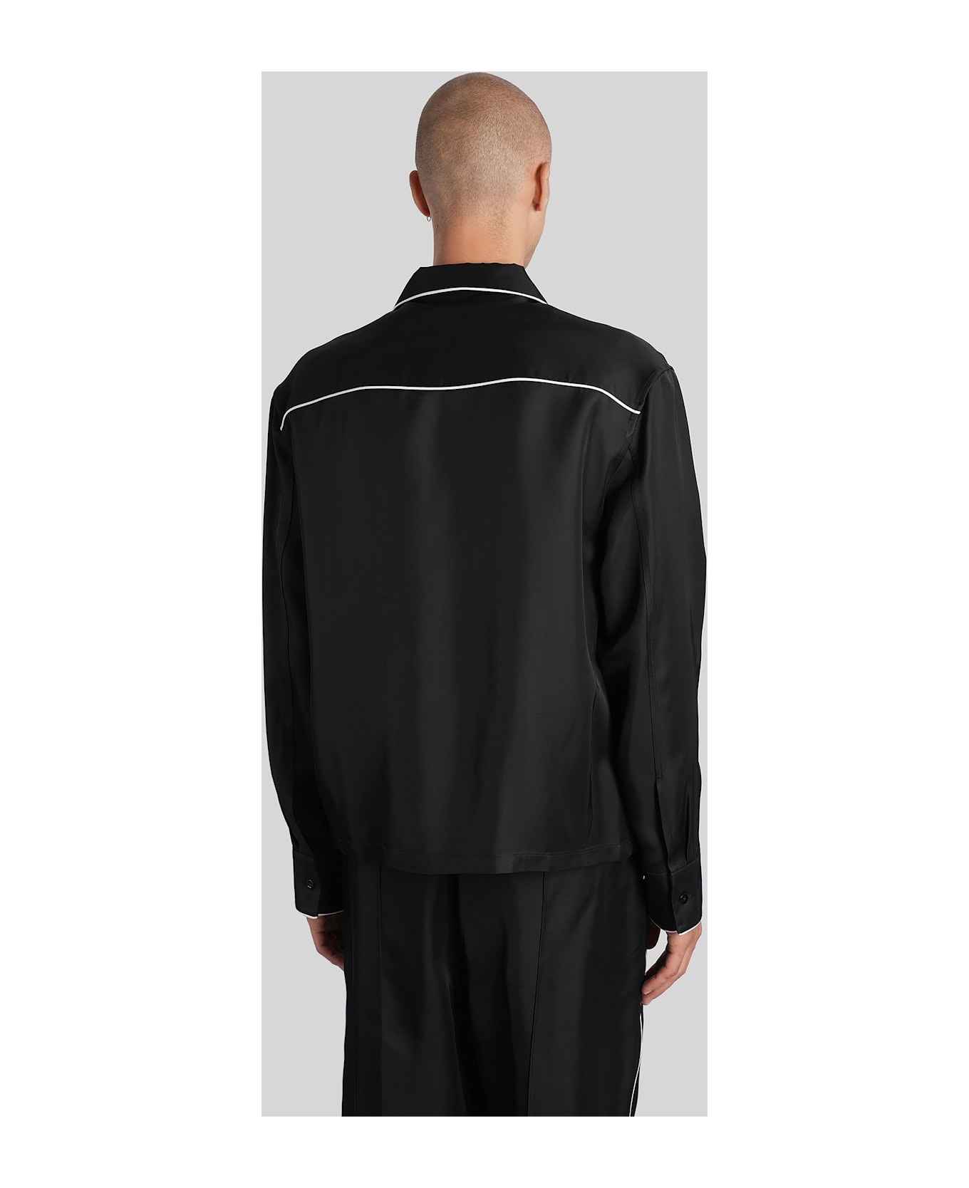 Jil Sander Shirt 171 Shirt In Black Viscose - black