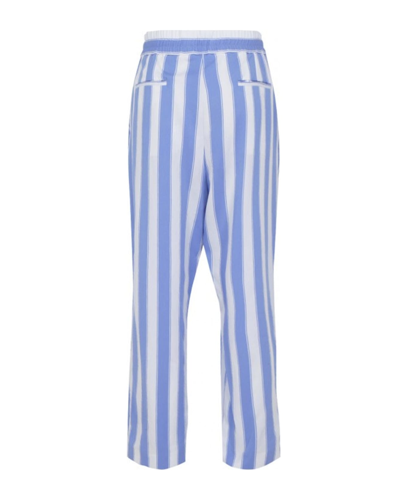 Balmain Striped Pants - Blue ボトムス