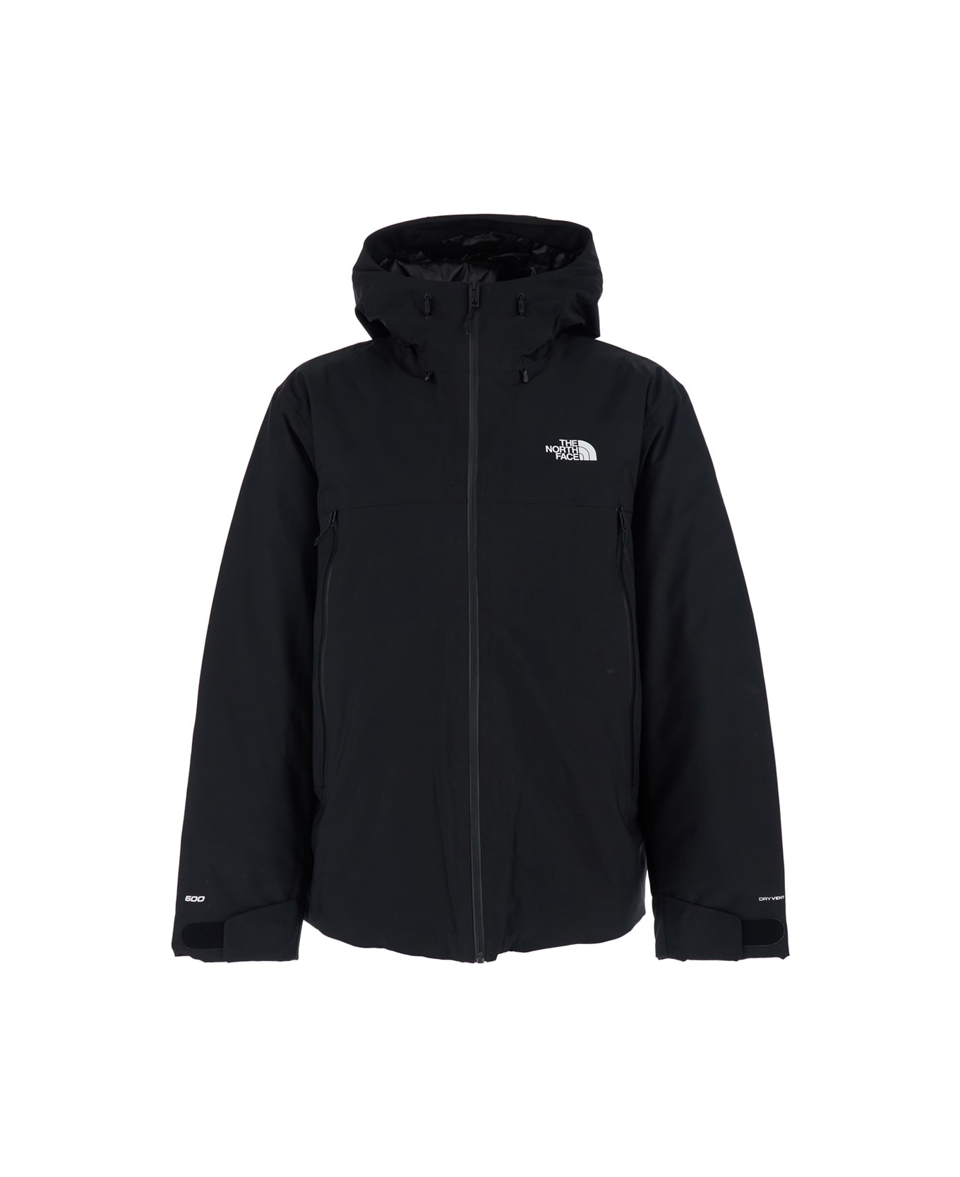 The North Face Black Jacket With Drawstring Hood And Logo Detail On Front And Rear In Tech Fabric Man - Black