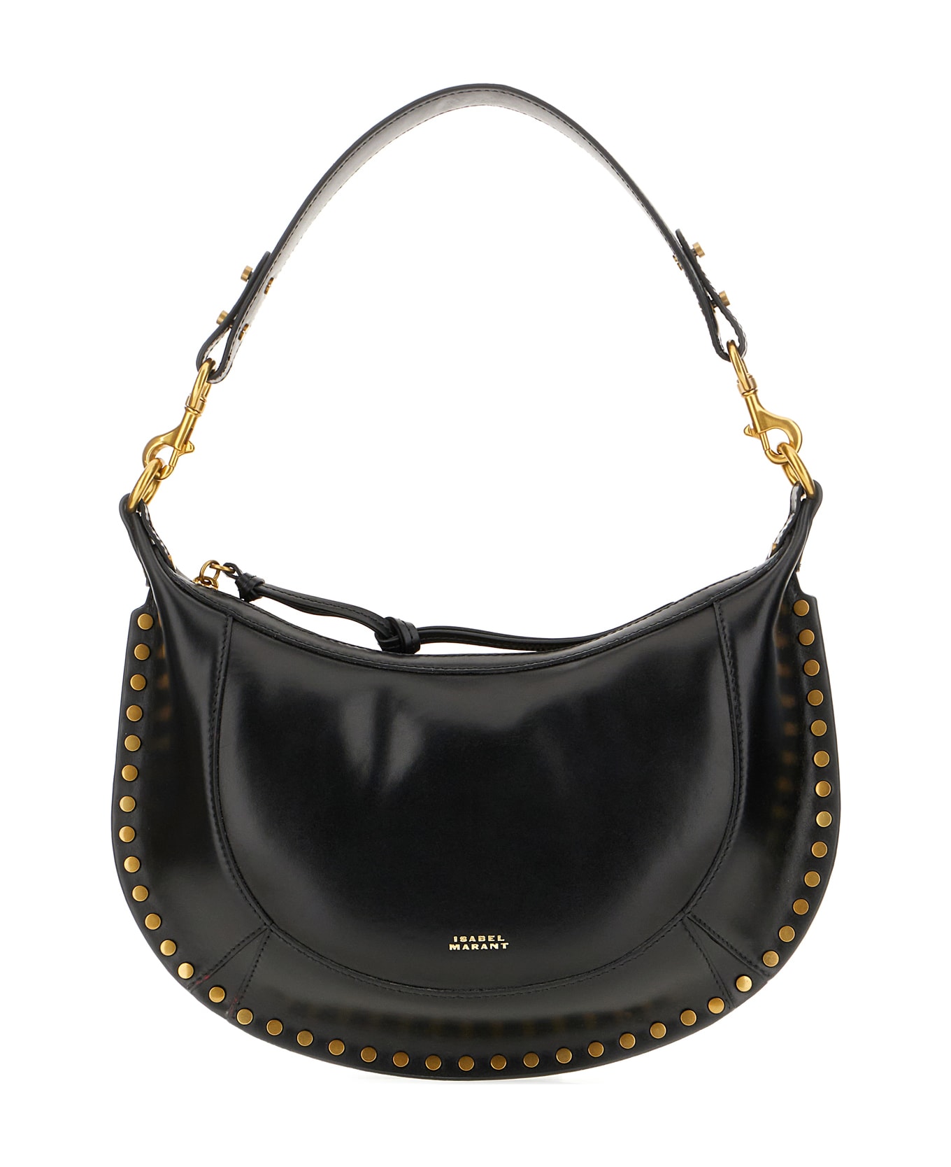 Isabel Marant Black Leather Naoko Shoulder Bag - Black