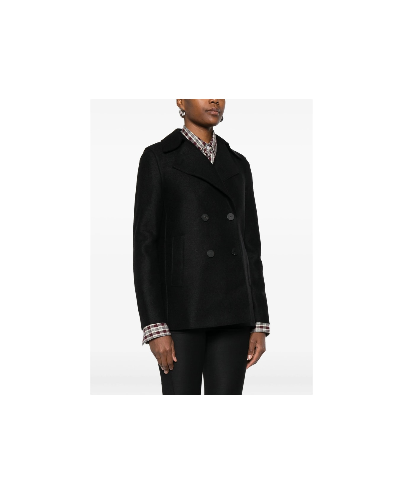 Harris Wharf London Cape - BLACK