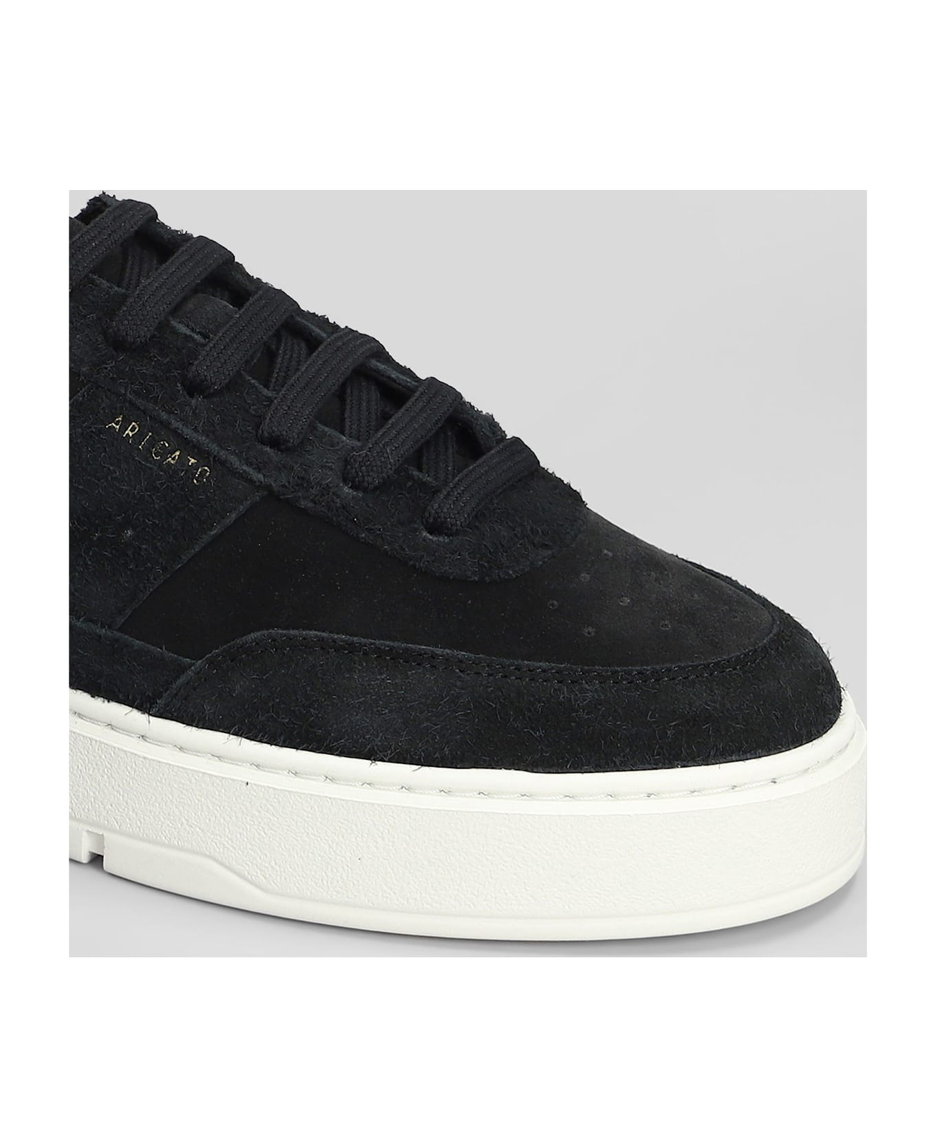 Axel Arigato Orbit Sneakers In Black Suede - black