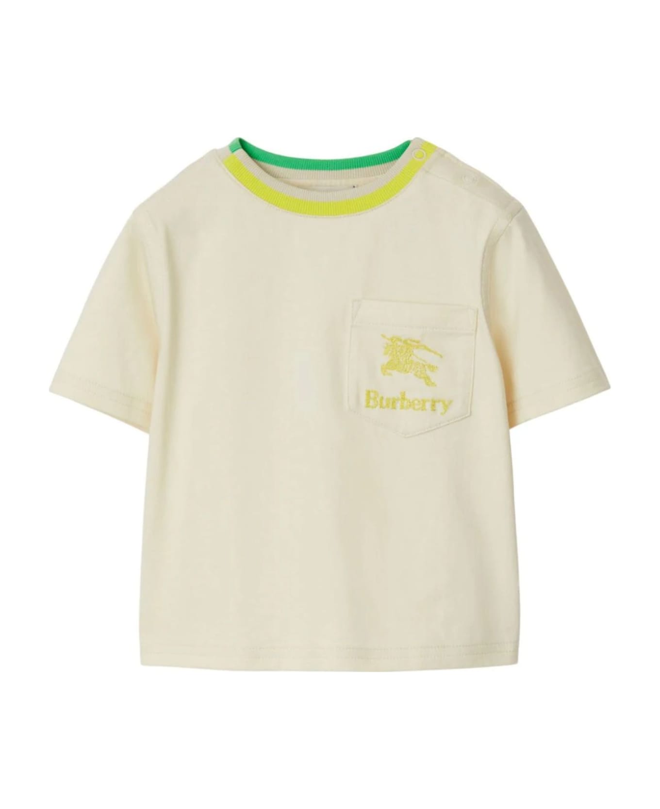 Burberry Kids T-shirts And Polos Beige - Beige