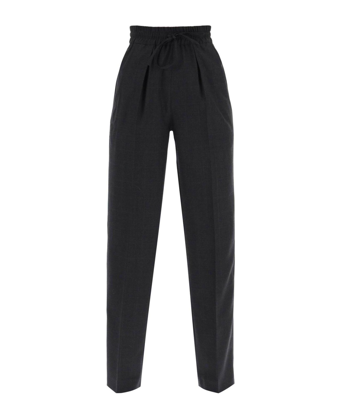 Isabel Marant Liska Checked High-rise Trousers - Antracite