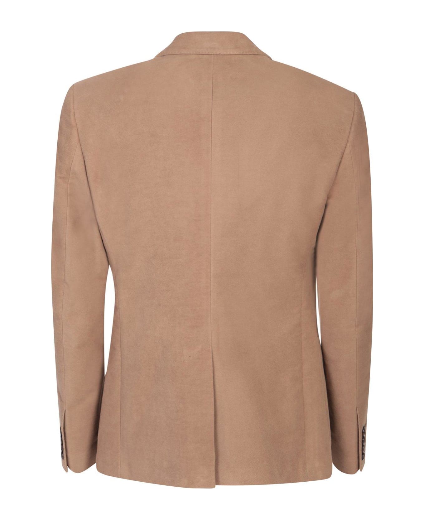 Dolce 
Gabbana Single-breasted Stretch Fustian Jacket - Brown