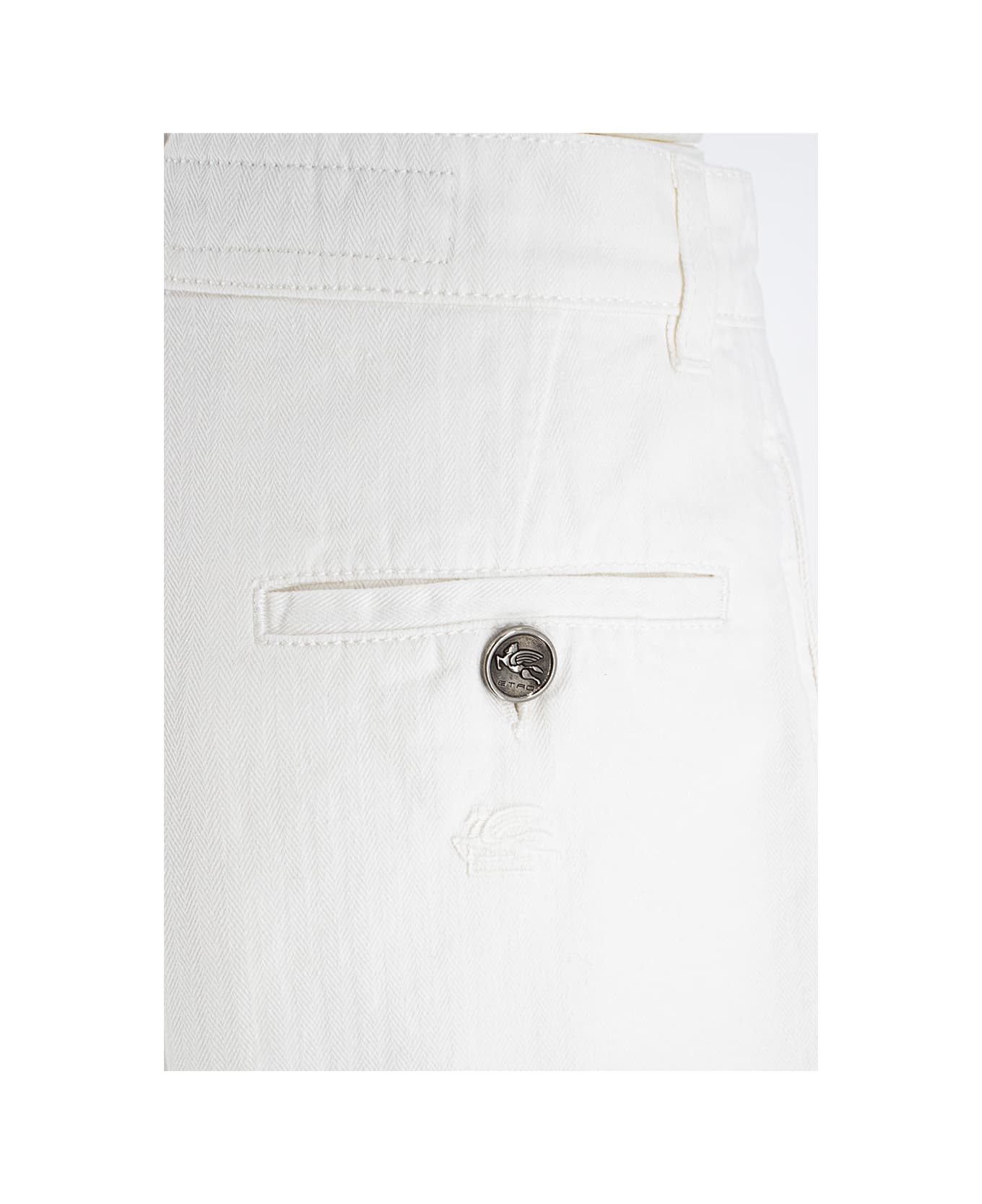Etro Chevron Bermuda Shorts - WHITE ショートパンツ