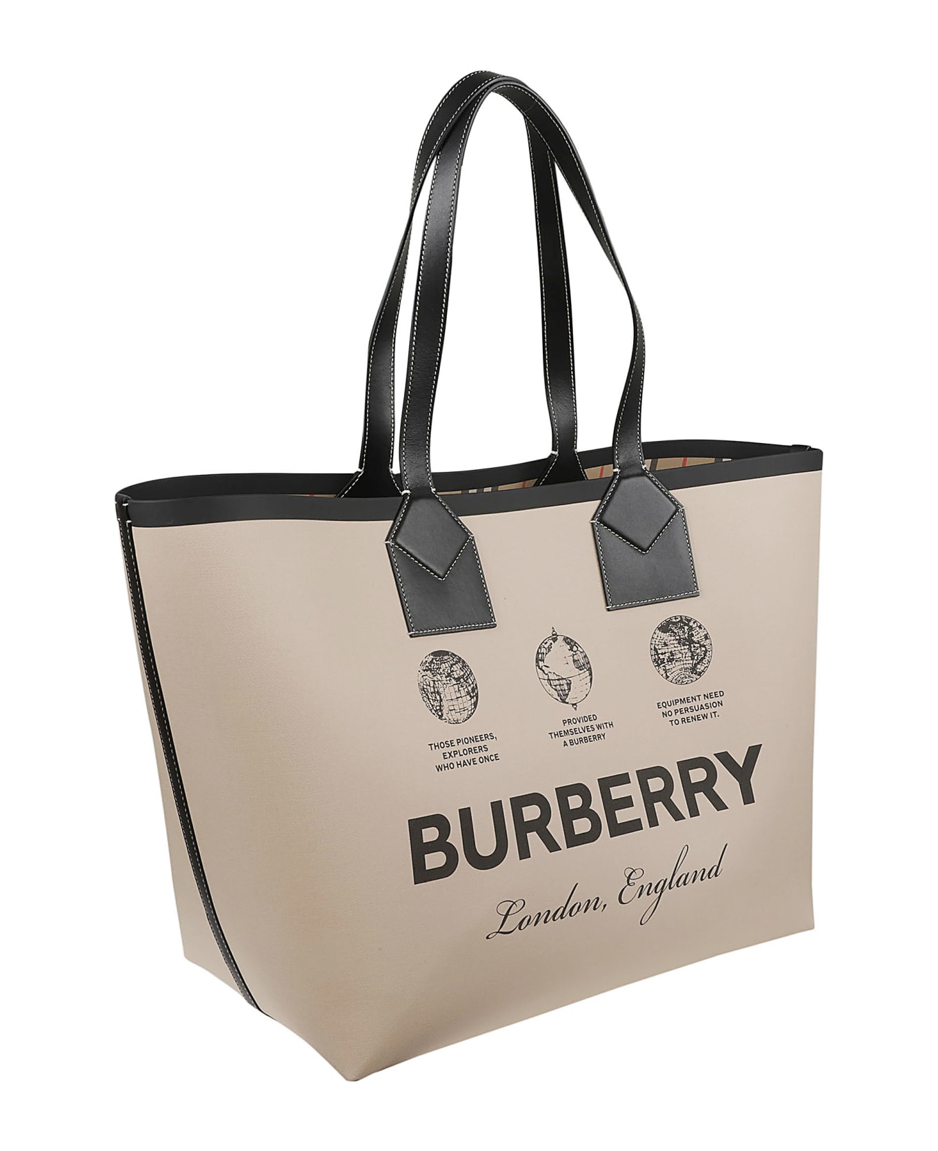 Burberry Large Heritage Tote - Beige トートバッグ