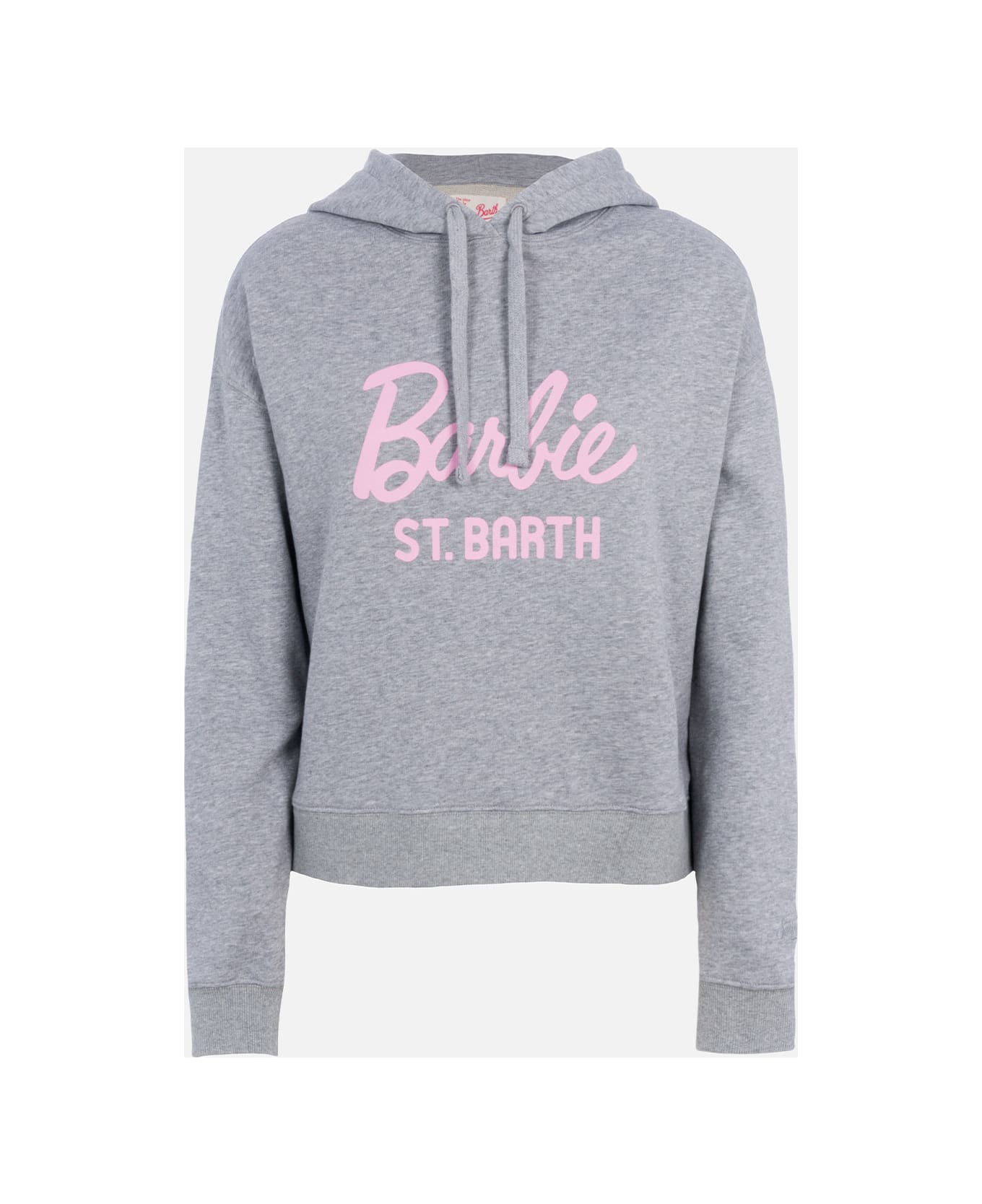 MC2 Saint Barth Woman Cotton Hoodie Mindy With Barbie Logo | Barbie Special Edition - GREY