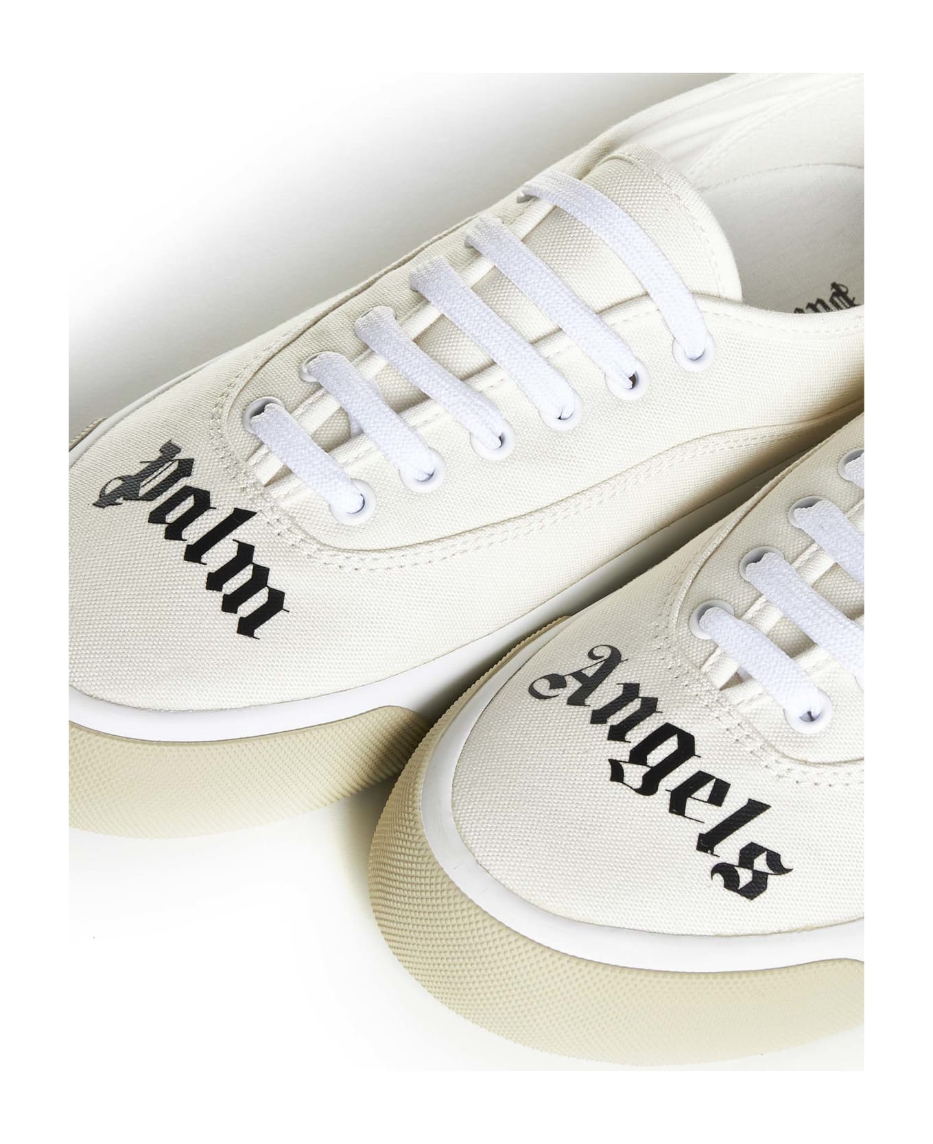 Palm Angels Skater Low Sneakers - Cream white