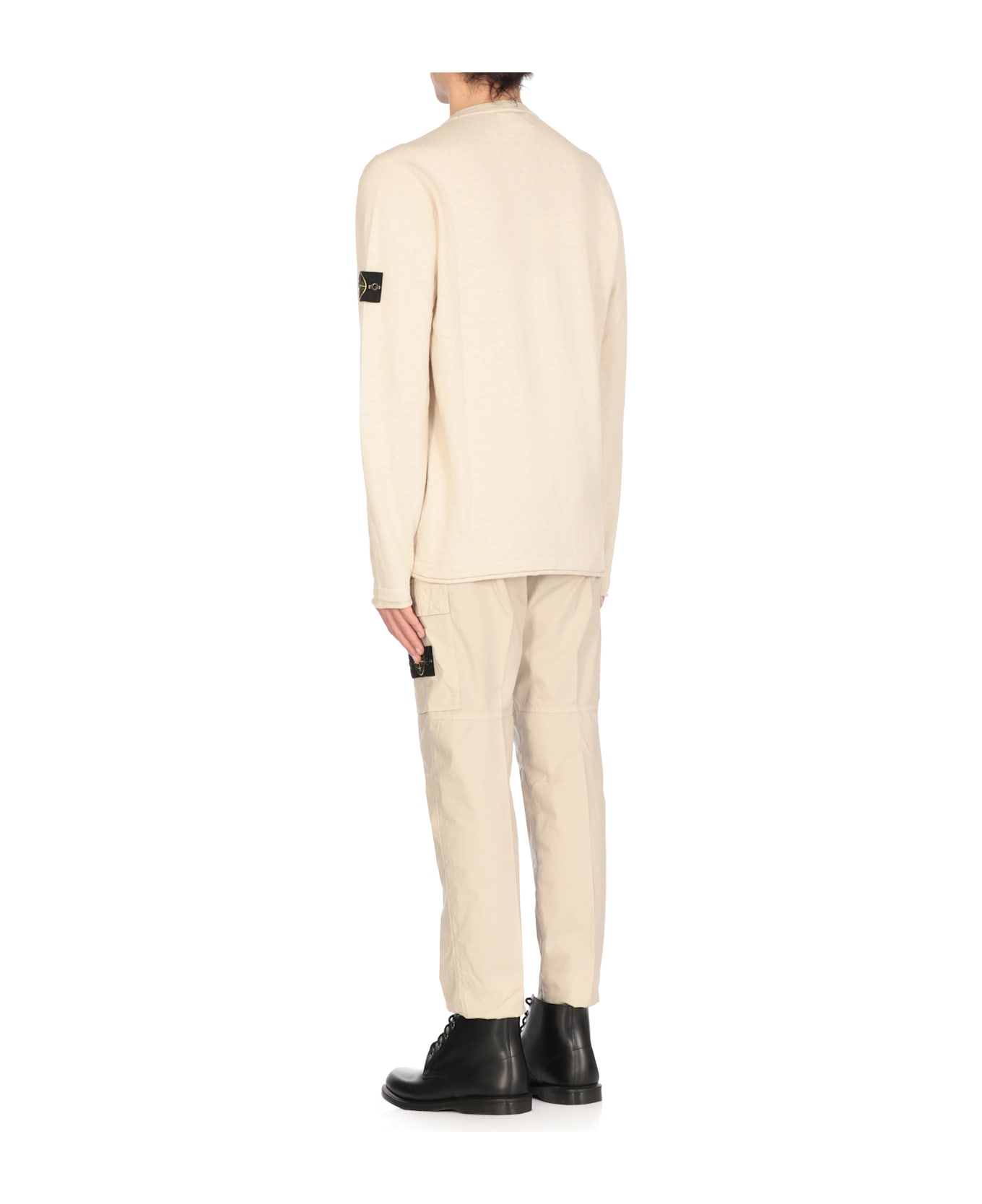 Stone Island Logoed Sweater - Sabbia