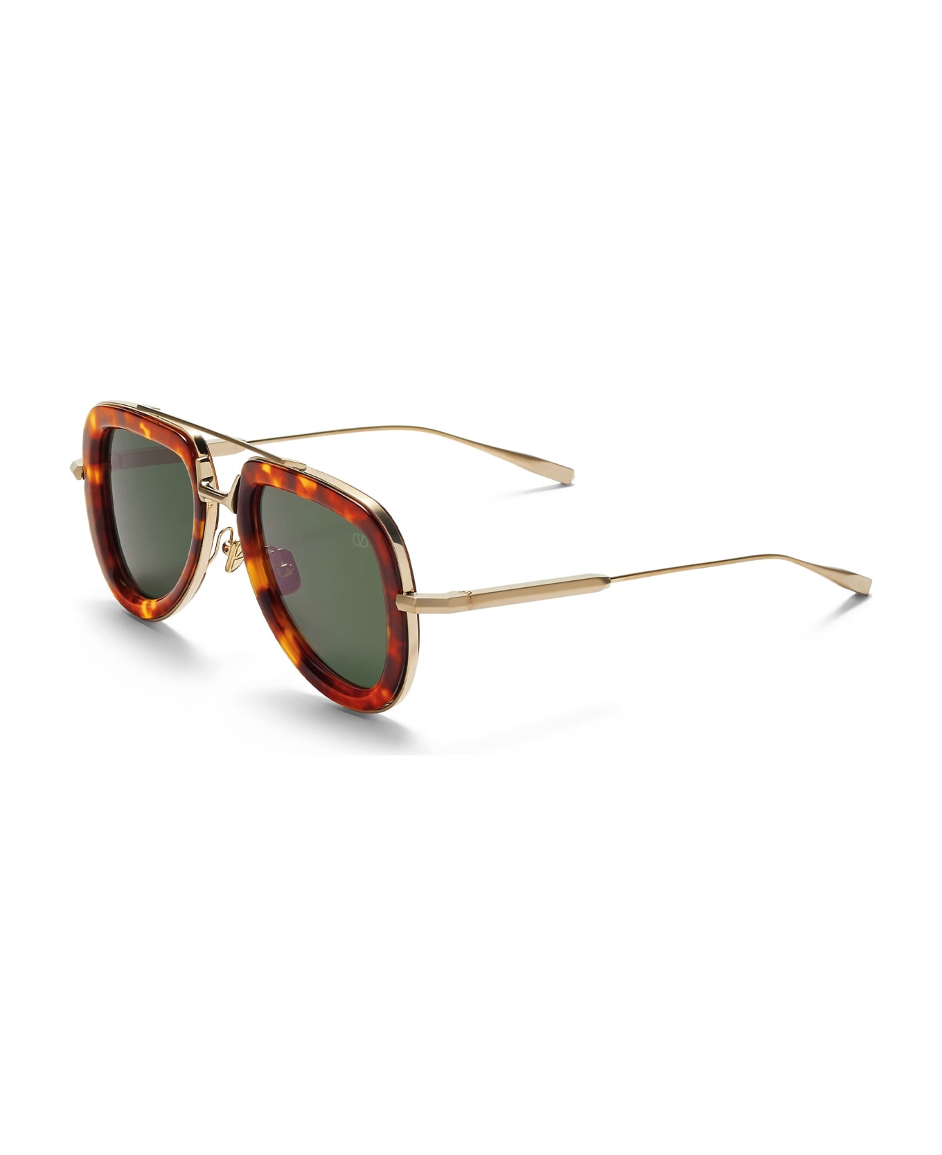Valentino Eyewear V-lstory - Honey Tortoise / Light Gold Sunglasses - Gold